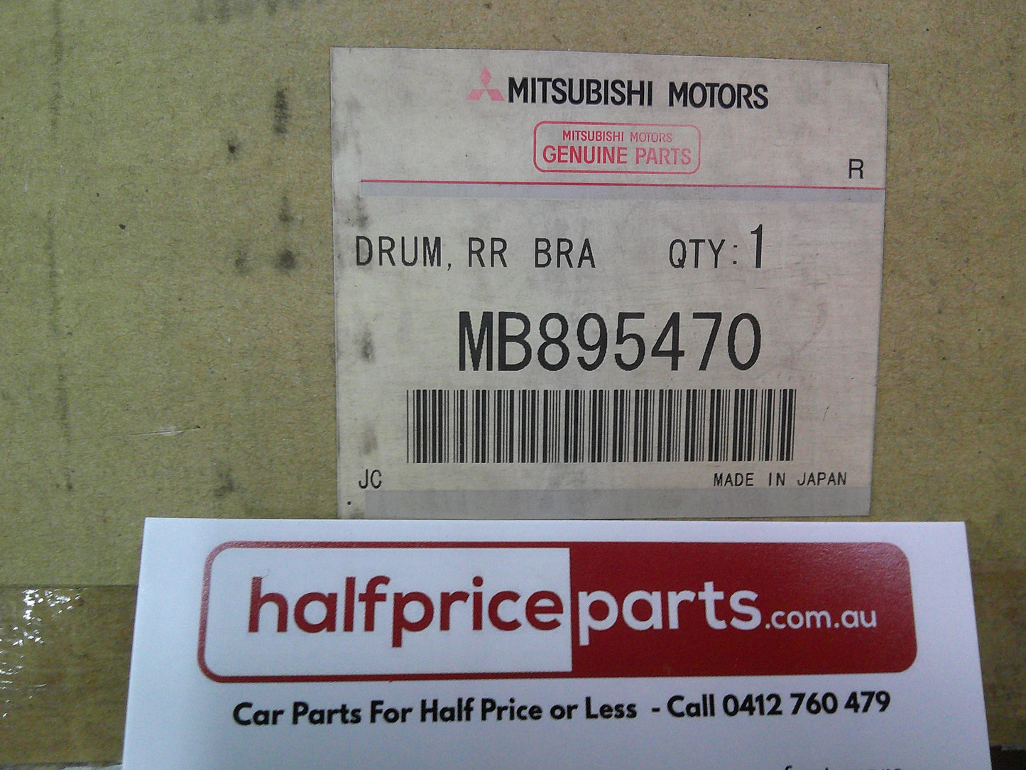Mitsubishi MK Triton/Delica Genuine Rear Brake Drum (Sold As Pair Only) 4WD New Part