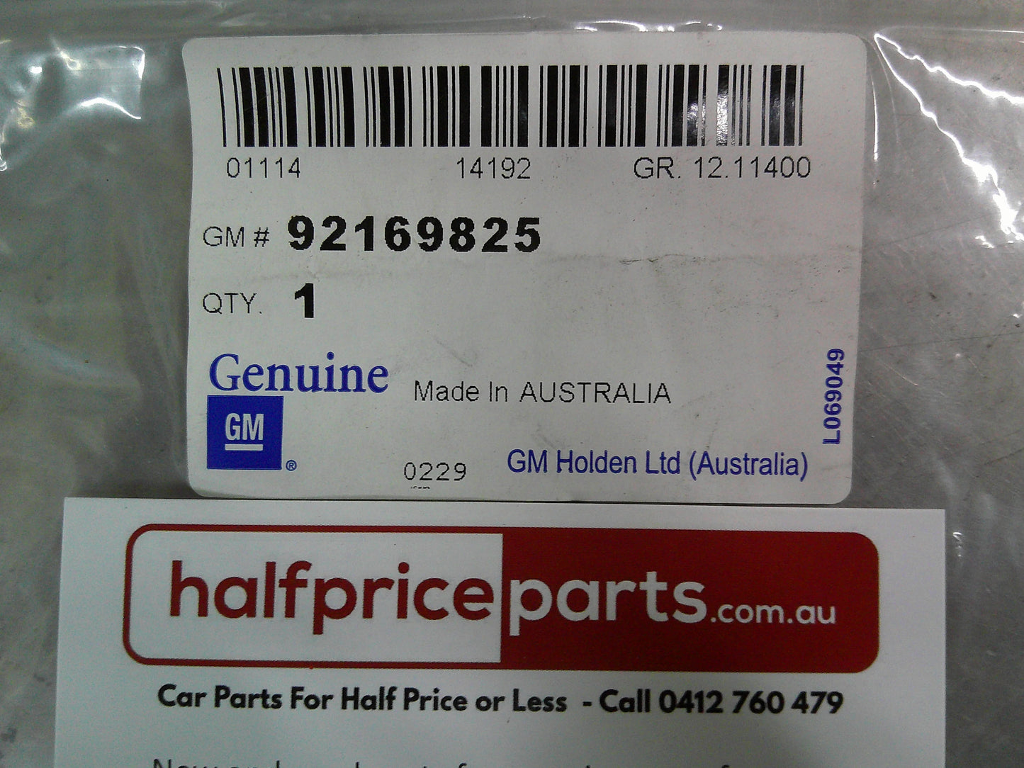 Holden VY/VZ Monaro Genuine Quarter Panel Emblem (Black) New Part