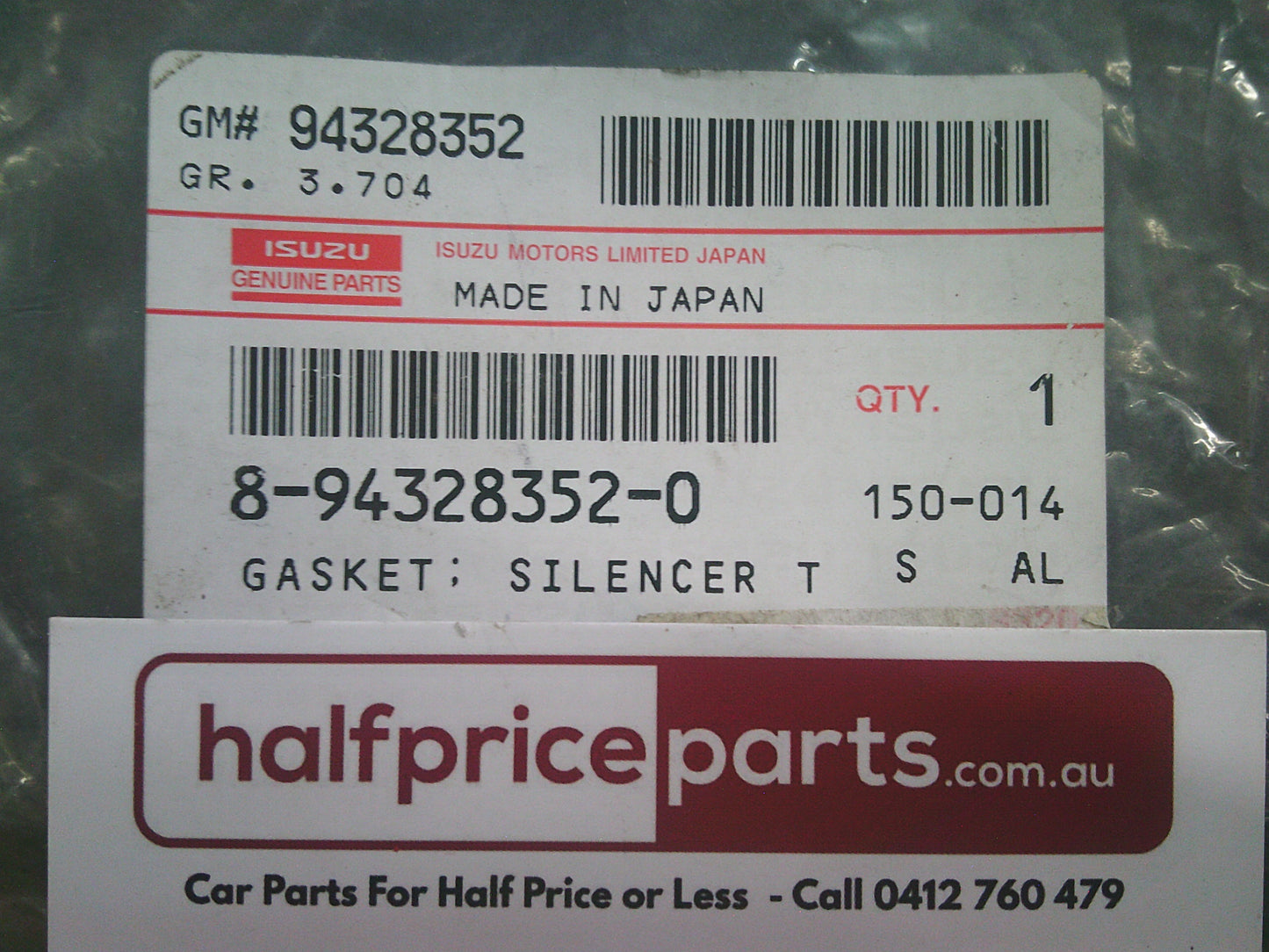 Holden TF Rodeo Genuine Exhaust Pipe Gasket New Part