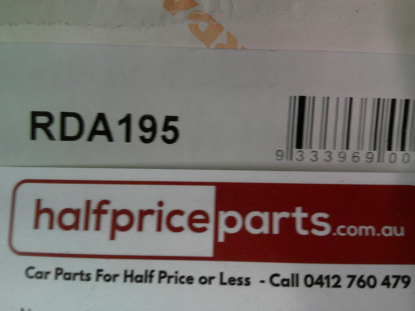 RDA Front Disc Rotors Standard Vented Suits Honda Accord SZ Hatch Back (Sold AS Pair Only) New Part