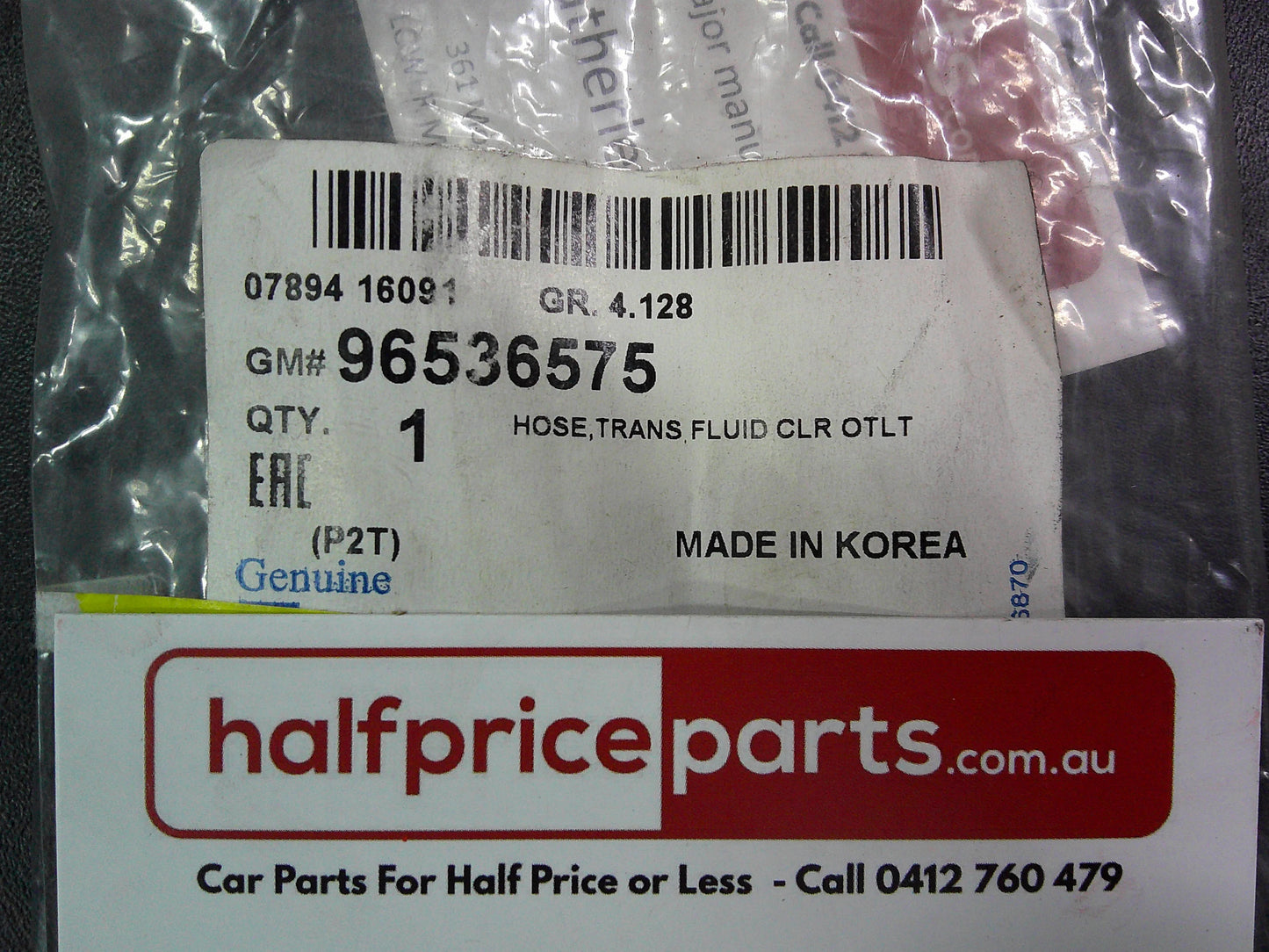 Holden TM Barina Genuine Transmission Oil Cooler Hose New Part