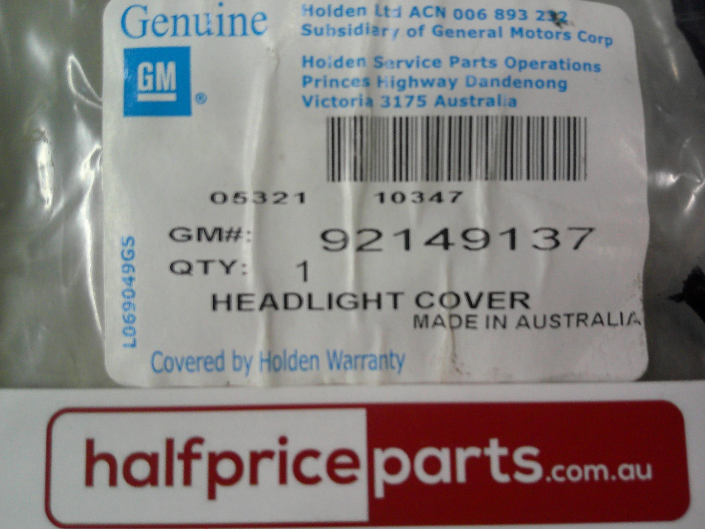 Holden Captiva CG Genuine Right Hand Headlight Protector New Part