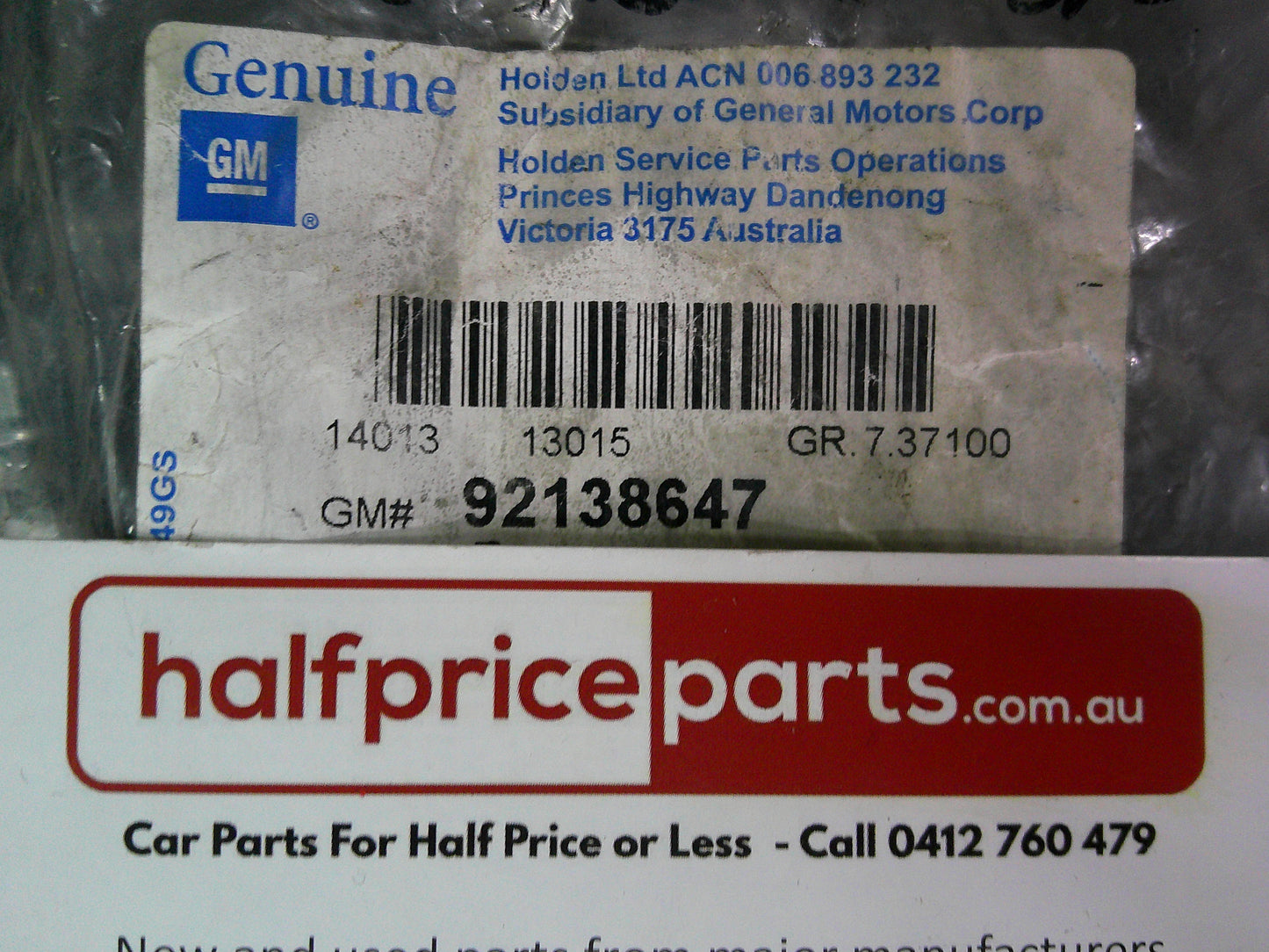 Holden Jackaroo/Rodeo Genuine Strut Shield Front Clamp New Part