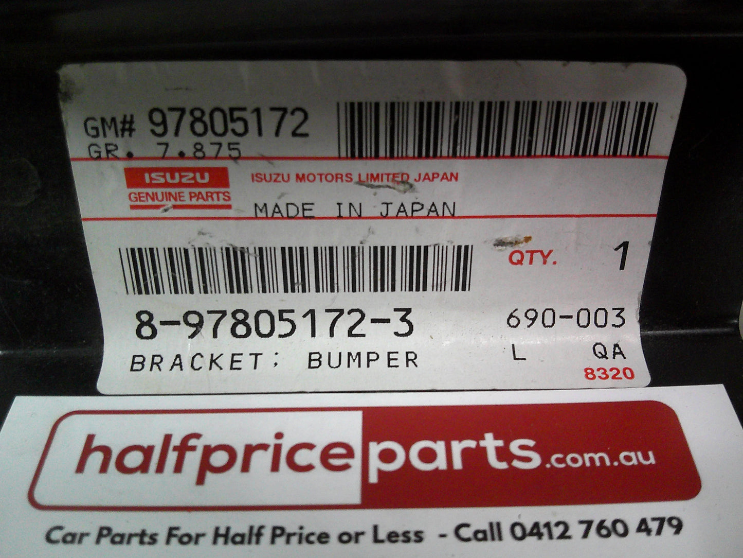 Holden Jackaroo Genuine Left Hand Rear Bumper Bracket New Part