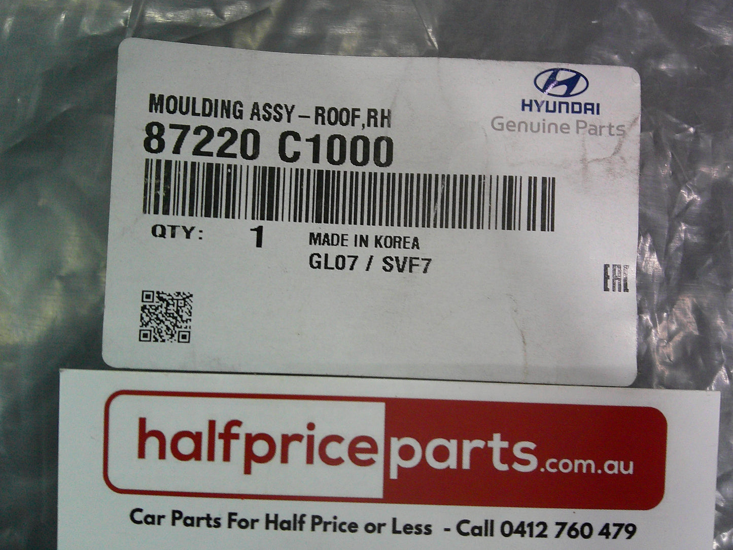 Hyundai Sonata Genuine Right Hand Roof Moulding Trim New Part