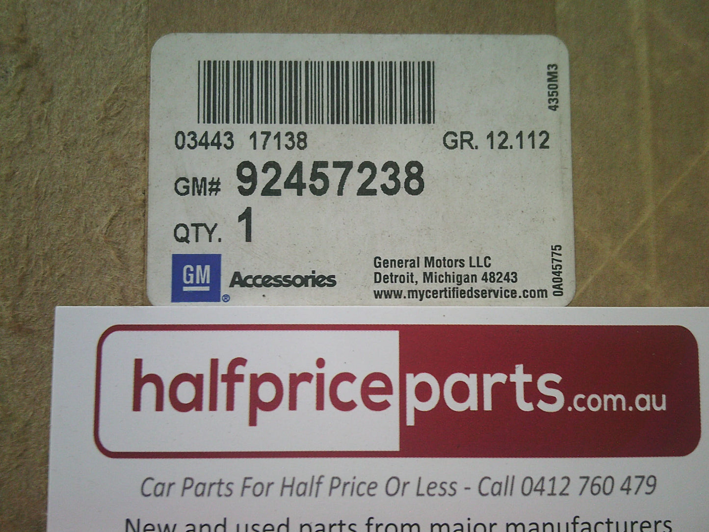 Holden VF SS/SSV/SV6 Commodore Sedan Genuine Factory Decal Side Kit (Black) New Part