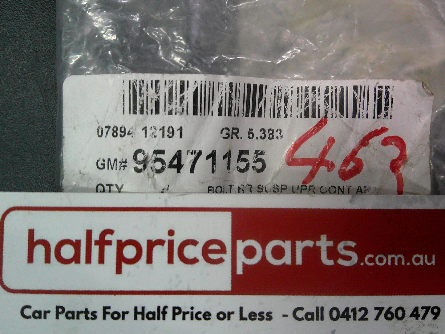 Holden CG Captiva Genuine Camber Correction Screw New Part