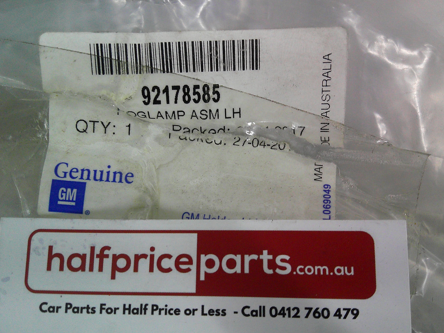 Holden WM Statesman/VE Commodore Genuine Left Hand Front Fog Light Bezel New Part