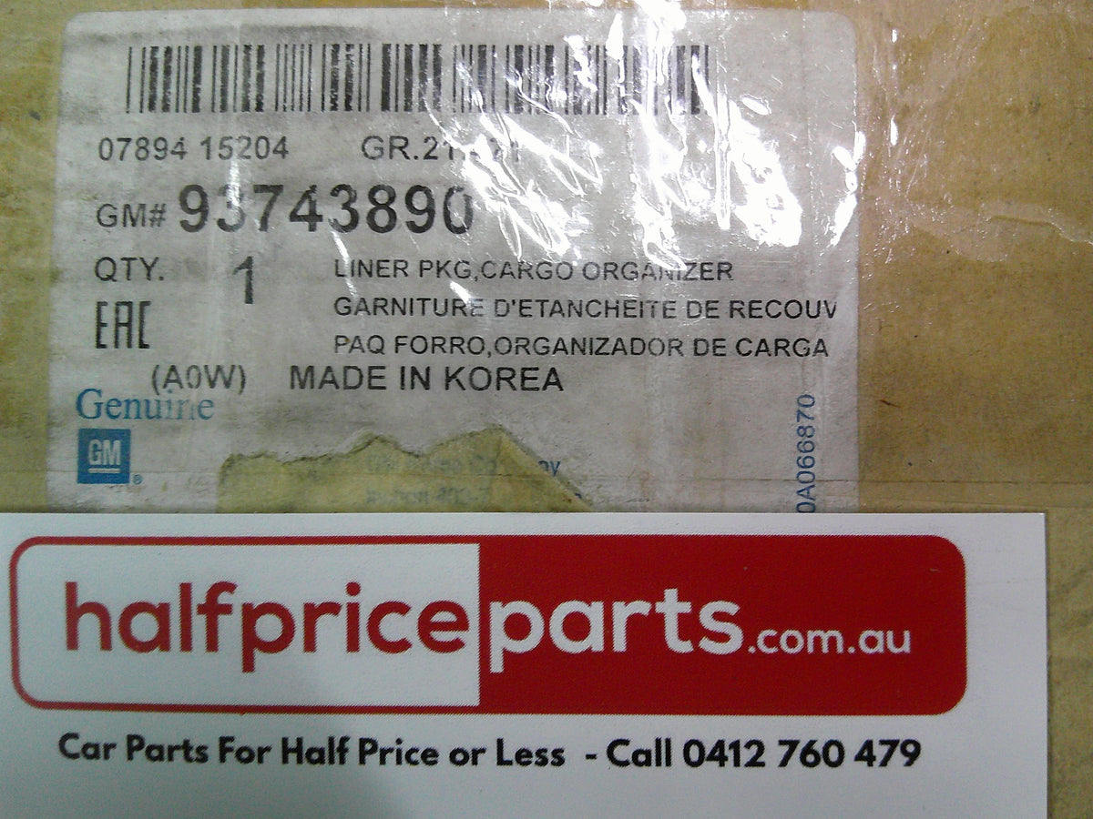 Holden CG5 Captiva Genuine Rear Cargo Carpet Mat Proctor New Part
