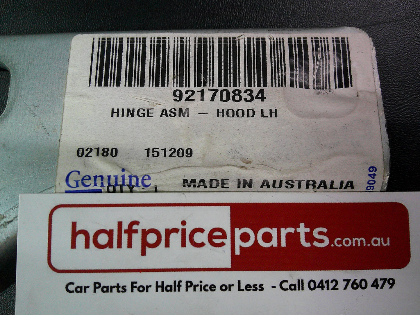 Holden Commodore VY/VZ Genuine Left Hand Bonnet Hinge New Part