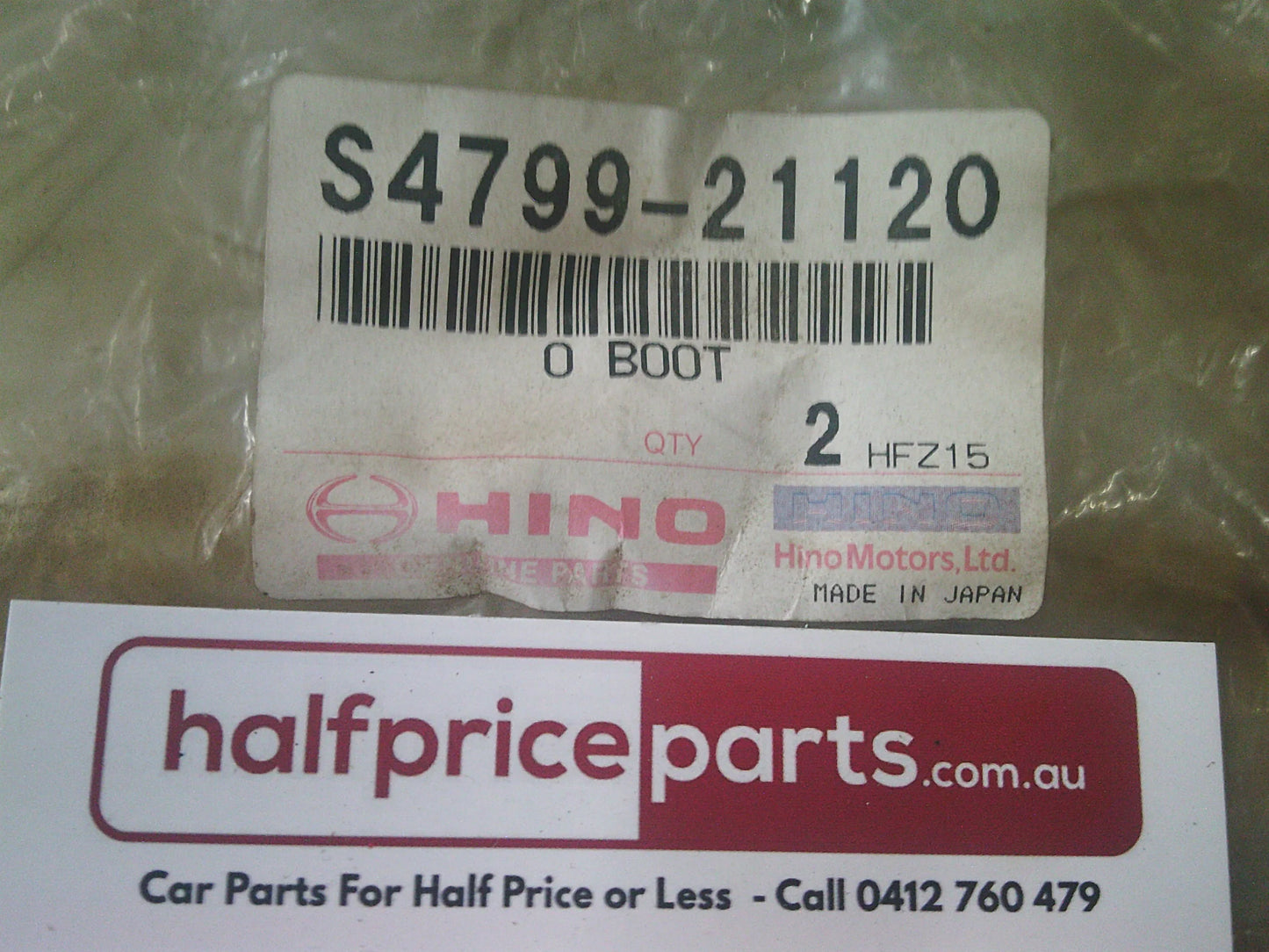 Hino FF17K/FF17L/FF19K Genuine Brake Chamber Boots (Sold As Pair ONLY) New Part New Part