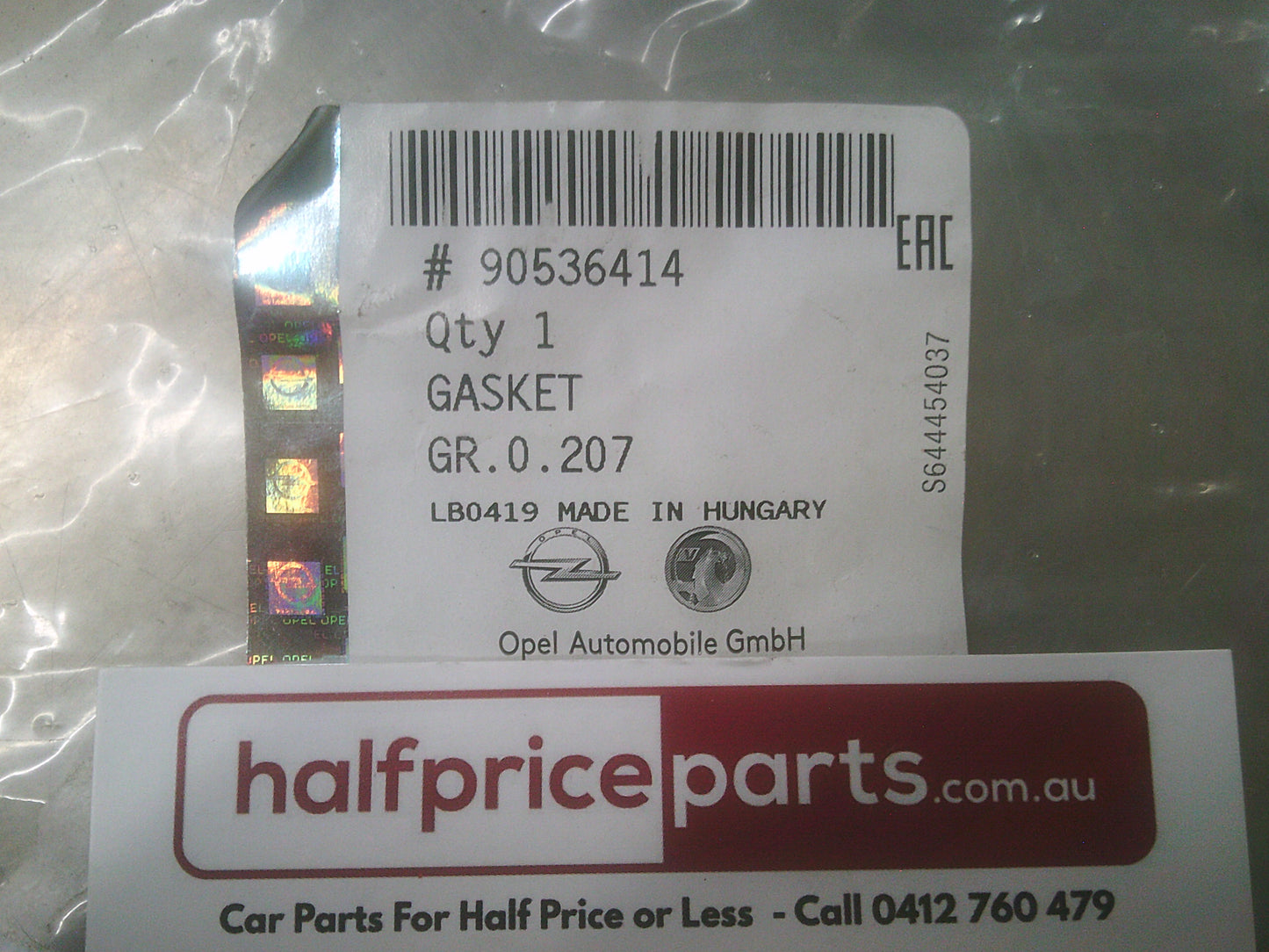 Holden Astra Genuine Rocker Cover Gasket New Part