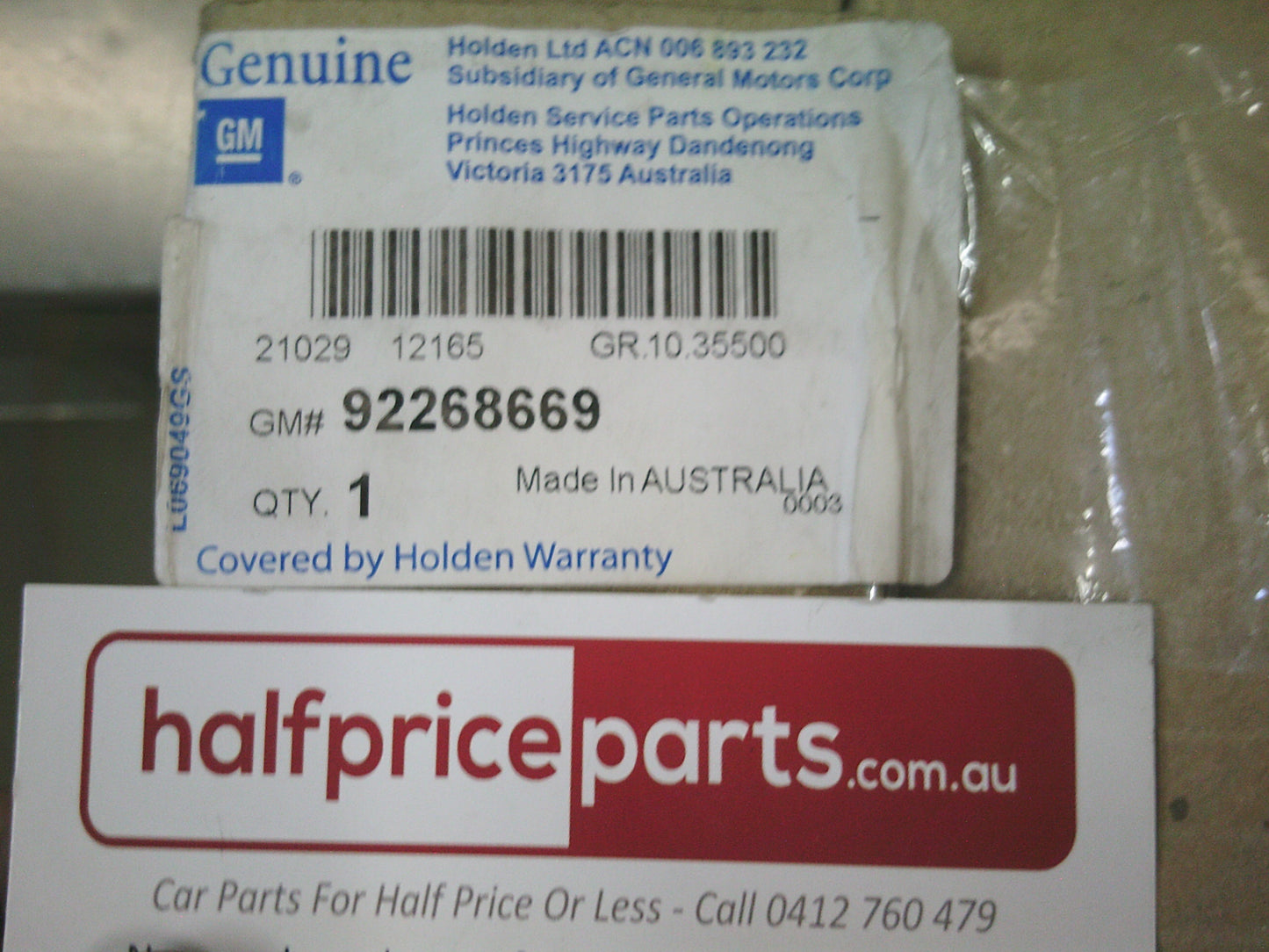 Holden Commodore VF/Caprice WN Genuine Right Hand Front Side Upper Insulator New Part