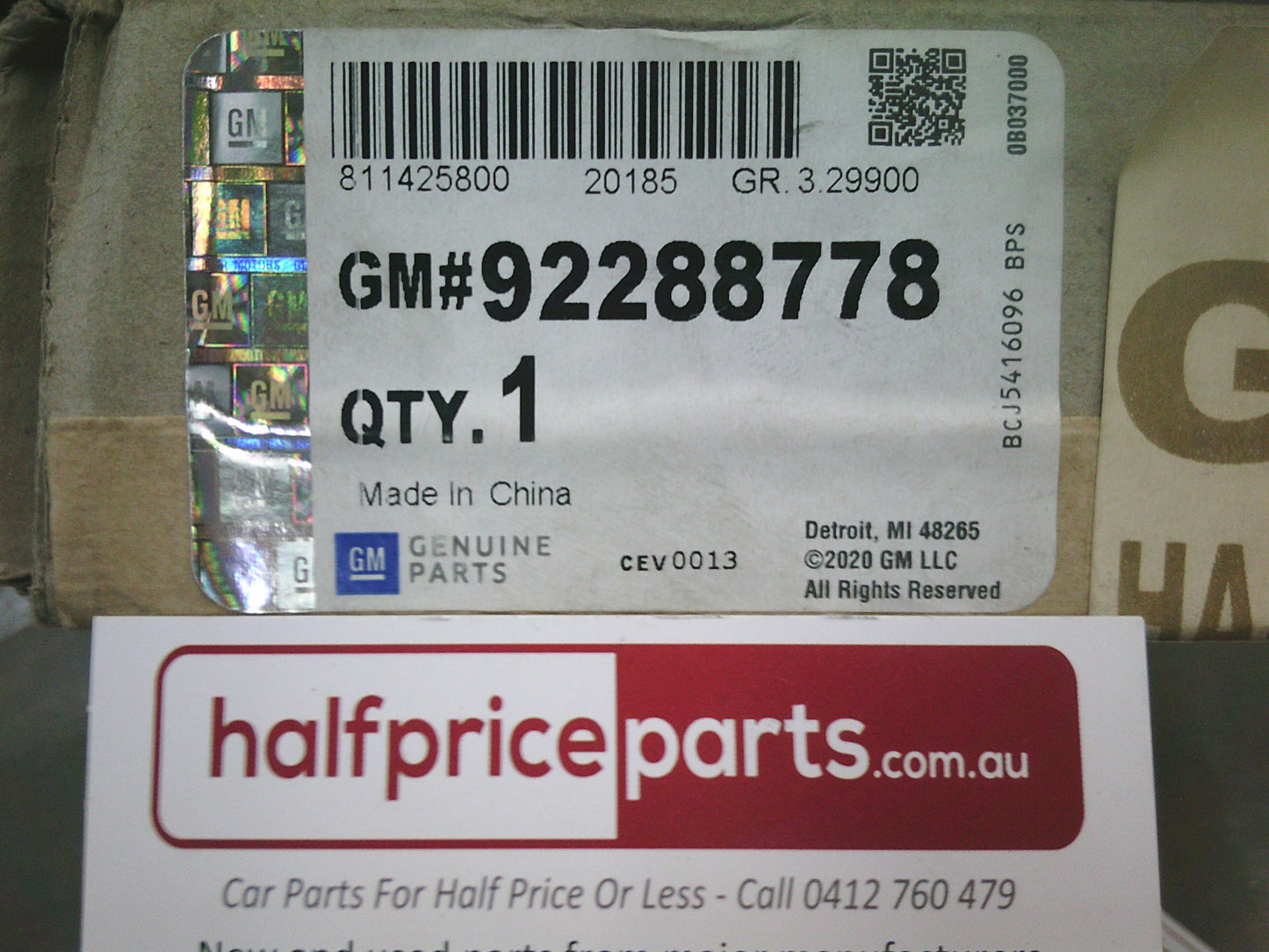 Holden Commodore VF Wagon Genuine Rear Right Hand Quarter Window - New Part