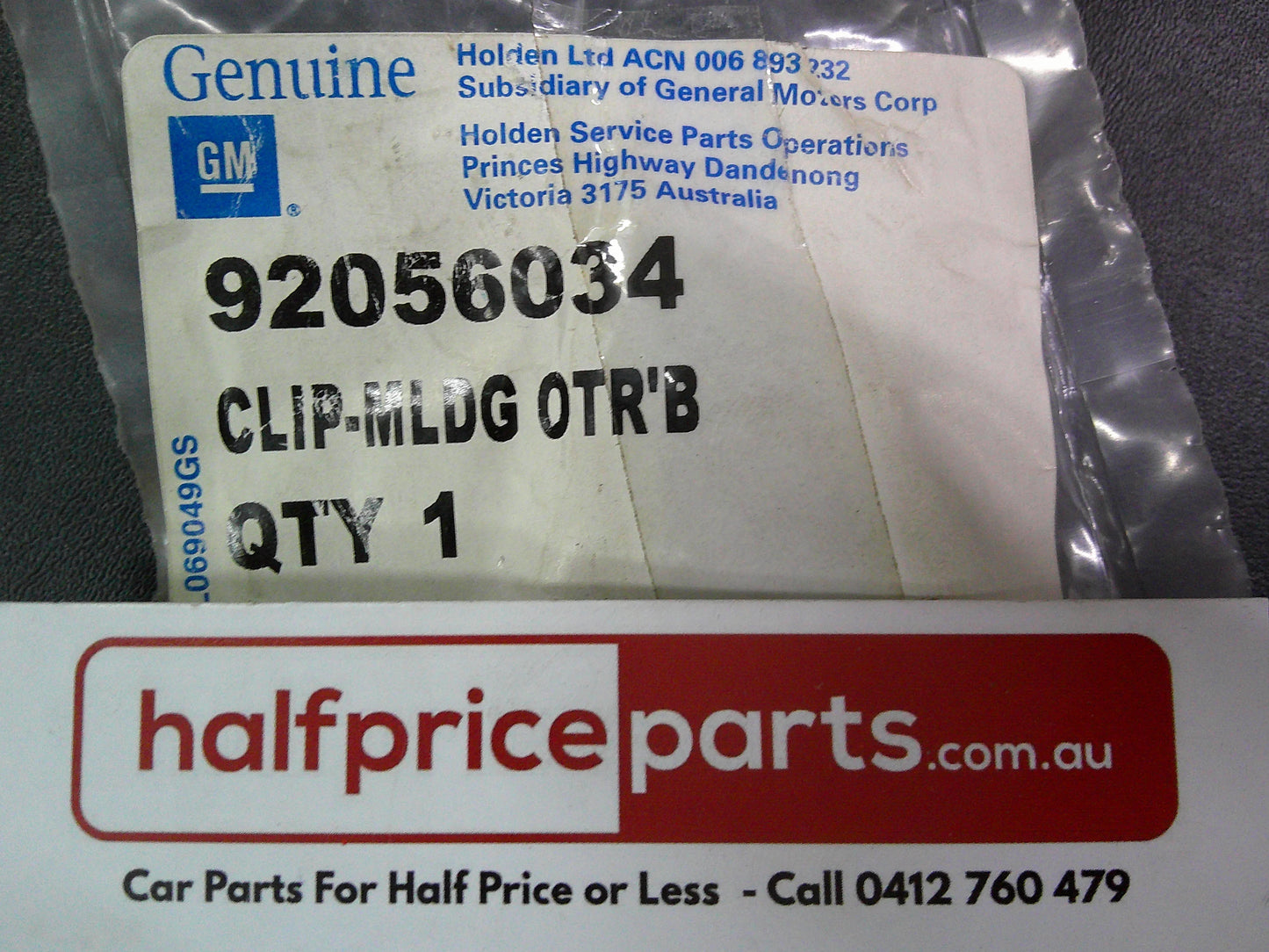 Holden VT/VX/VZ Commodore/Calias/Monaro/WH/WK/WL Statesman/Caprice Genuine Moulding Clip New Part