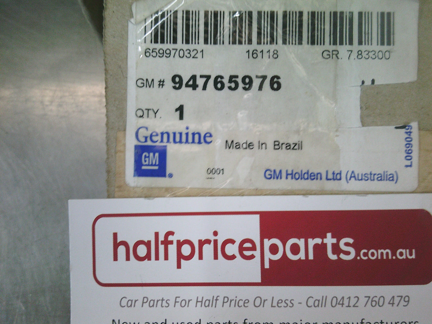 Holden Trail Blazer Genuine Right Hand Rear Bumper Fascia Guide Bracket - New Part