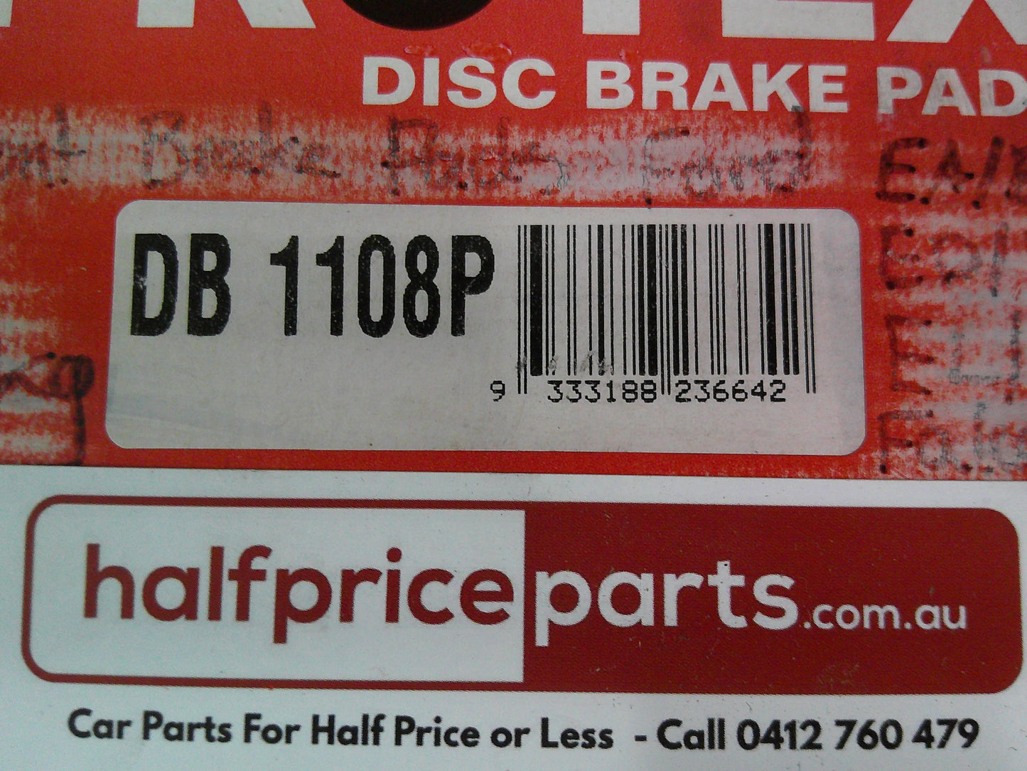 Protex Front Brake Pad Set Suits Ford EA/EB/ED/EF/EL/AU Falcon New Part