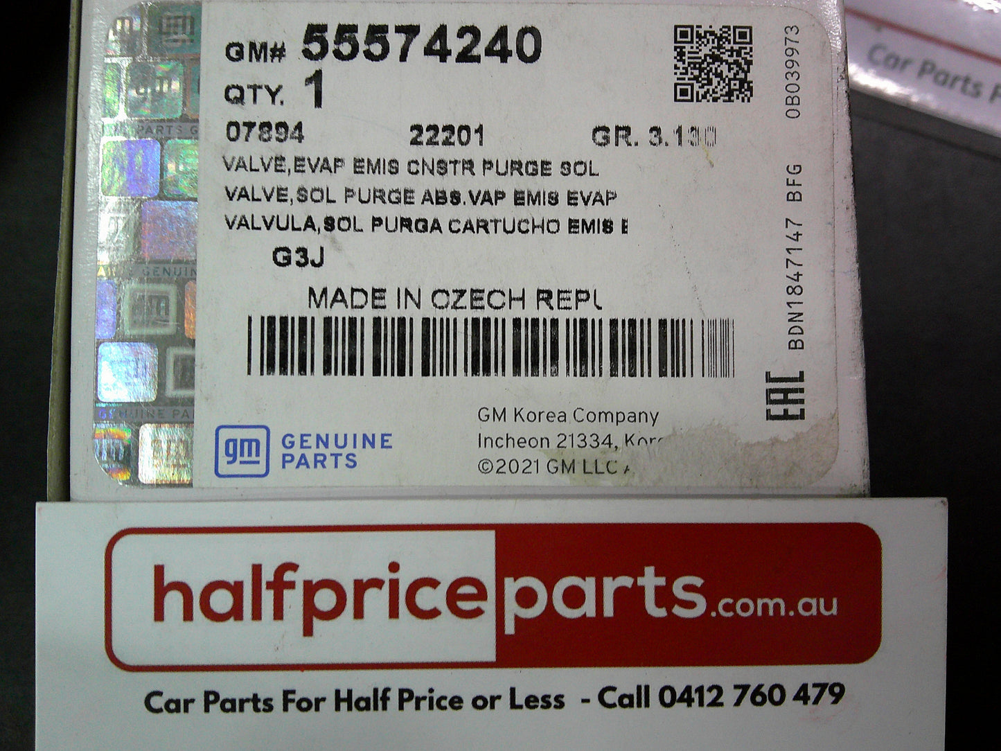 Holden JG/JH Cruze Genuine Fuel Tank Breather Valve New Part
