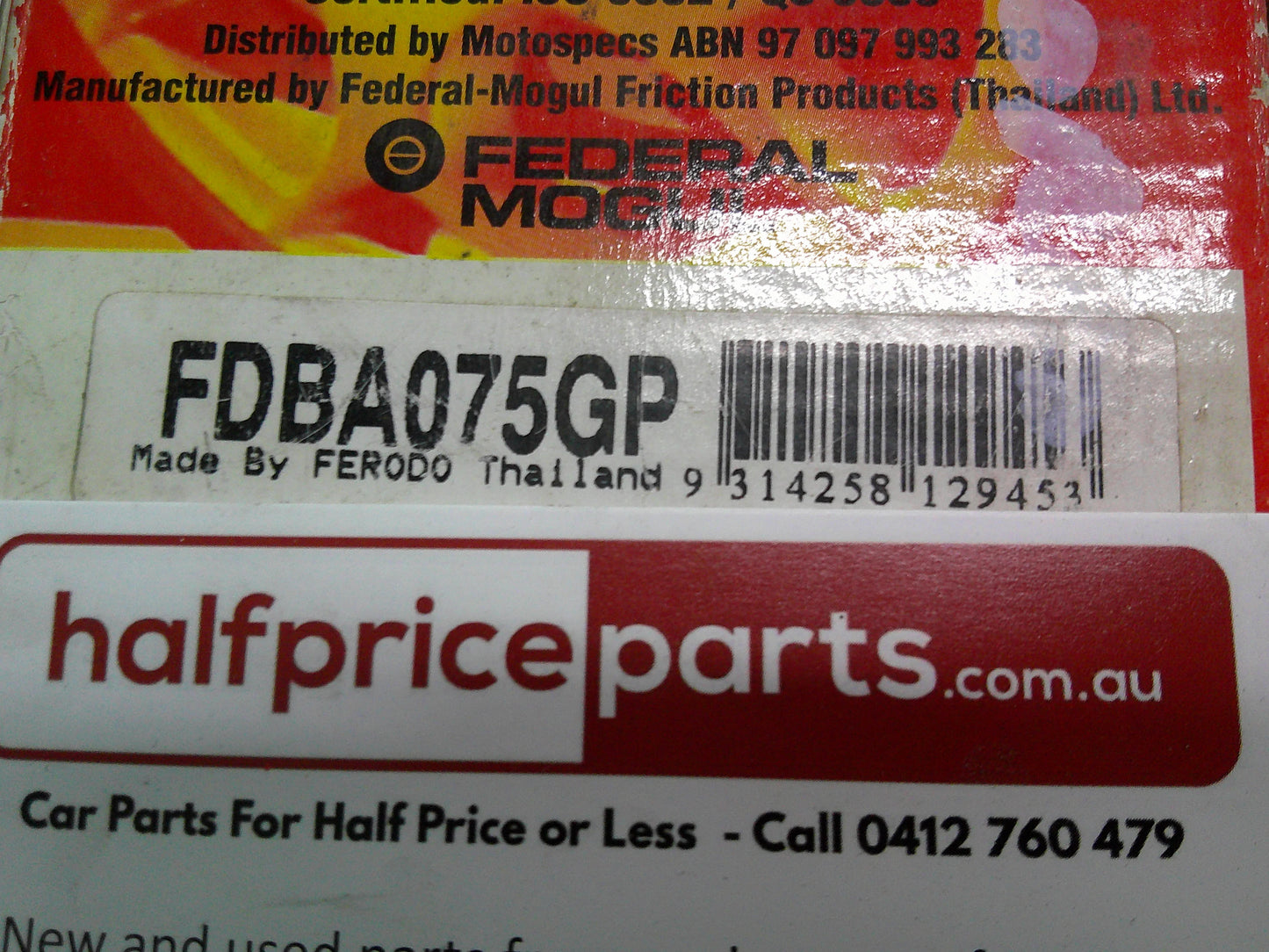 Ferodo Rear Brake Pads Set Suits Ford Explorer New Part