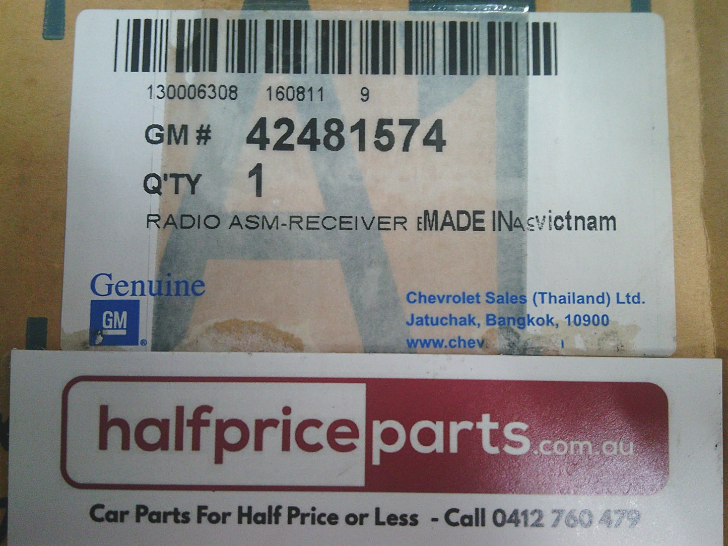 Holden RG Colorado Genuine Radio ASM Receiver New Part