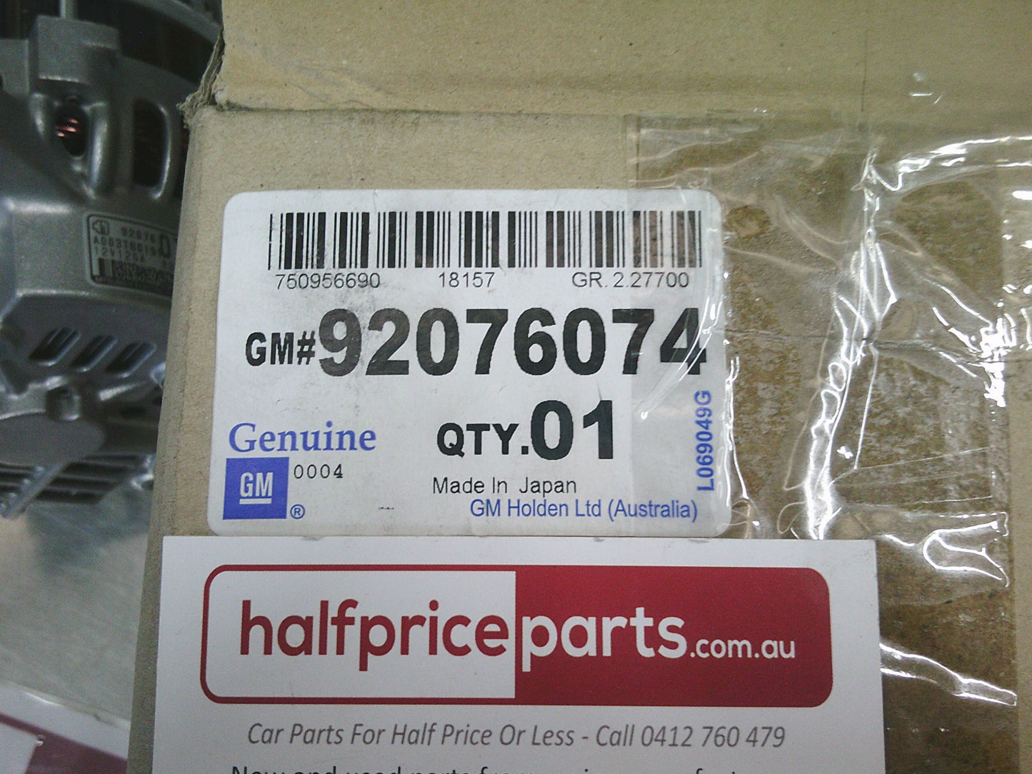 Holden VT-VX-VY V6 Commodore Genuine V6 Alternator - New Part