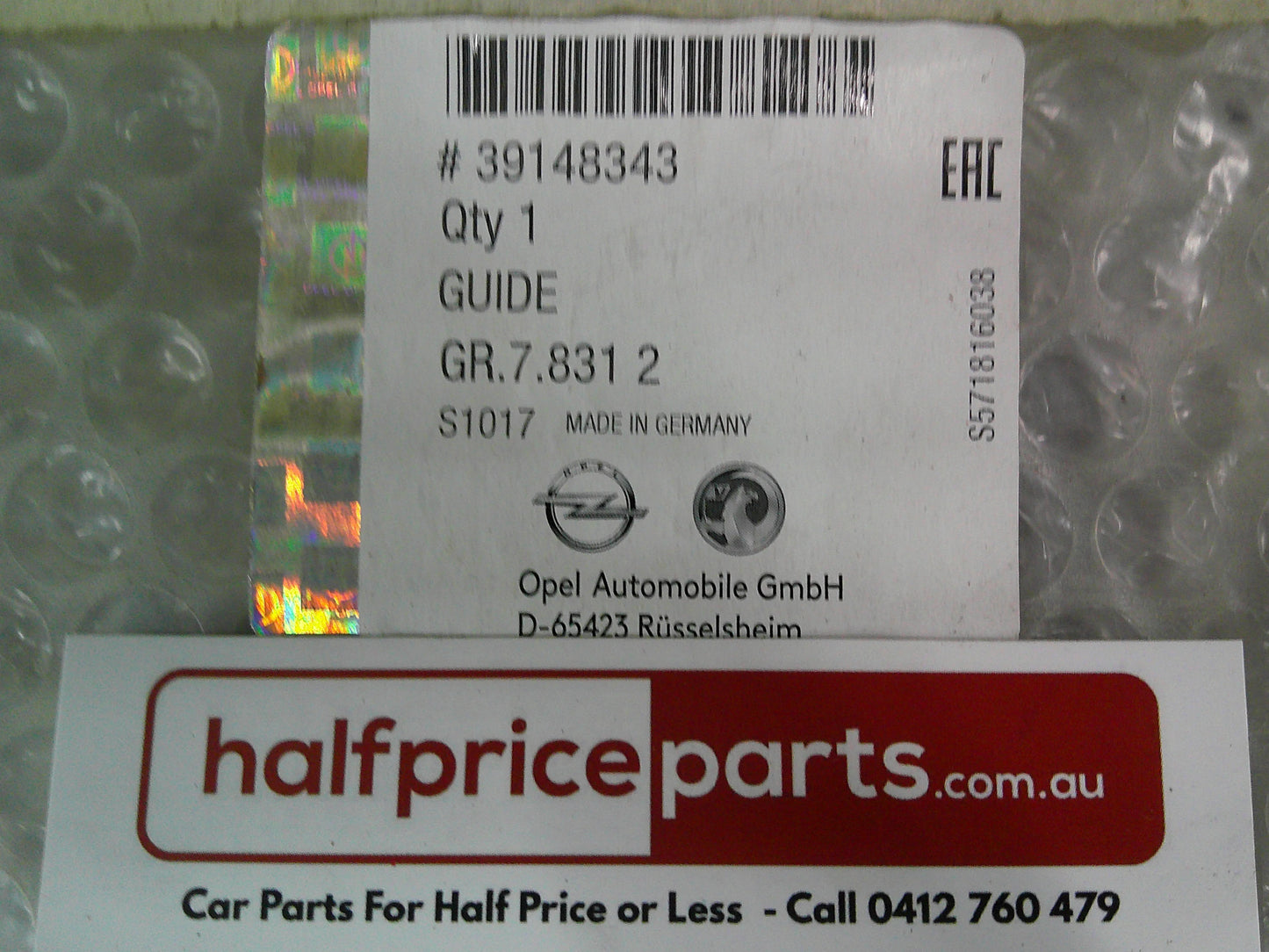 Holden ZB Commodore Tourer Genuine Right Hand Rear Side Bracket Guide New Part
