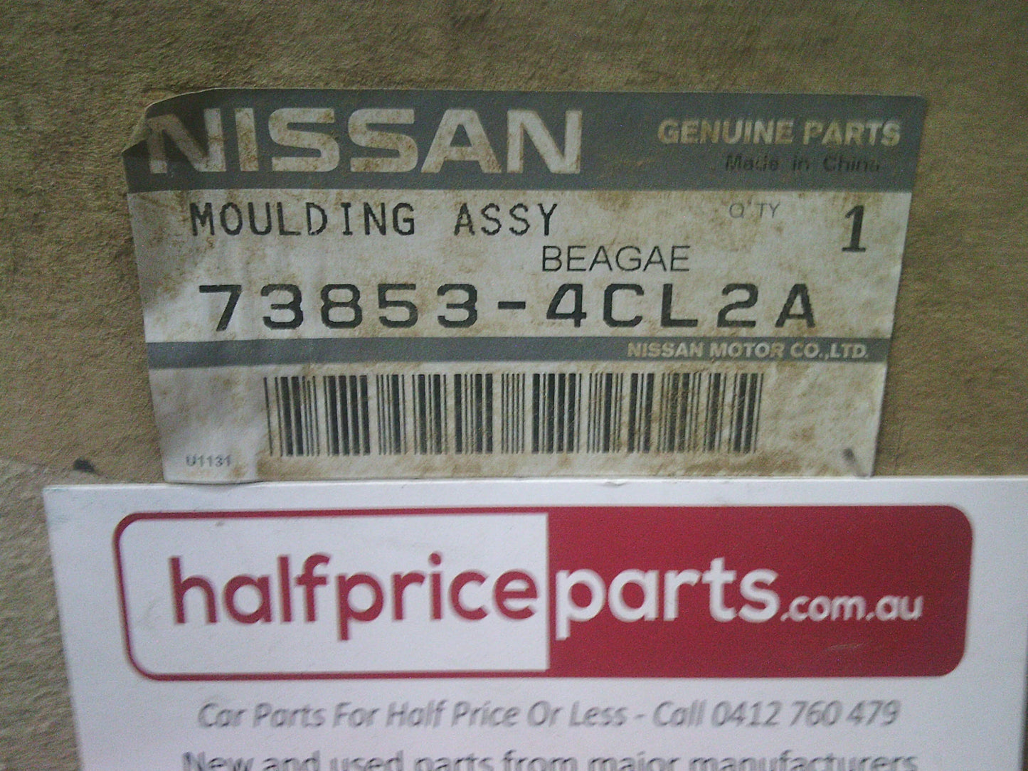 Nissan X-Trail T32 Genuine Left Hand Roof Moulding Assembly (Passenger) New Part