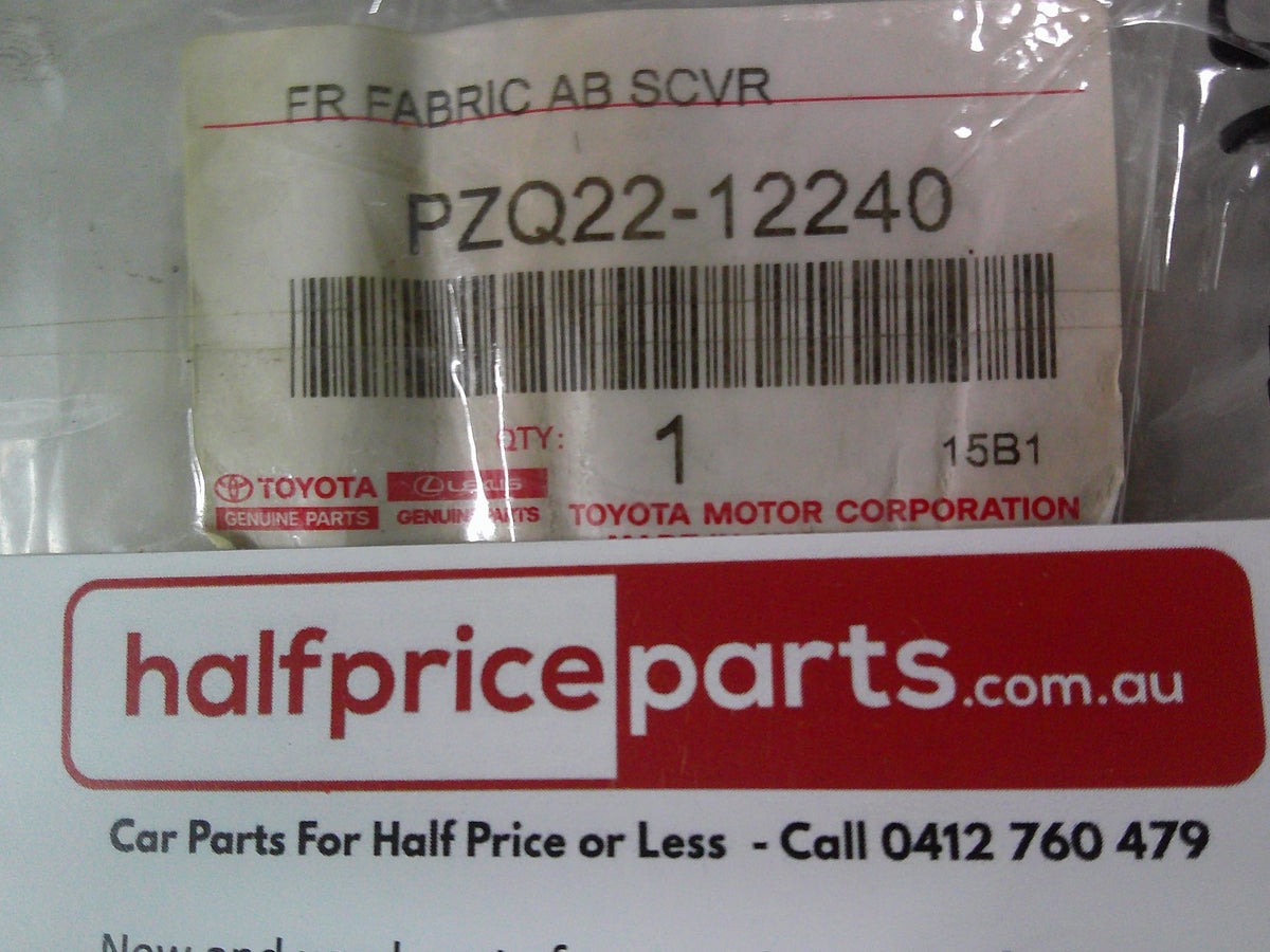 Toyota Corolla Hatch Back Genuine Front Fabric Seat Covers (Grey Fabric) New Part