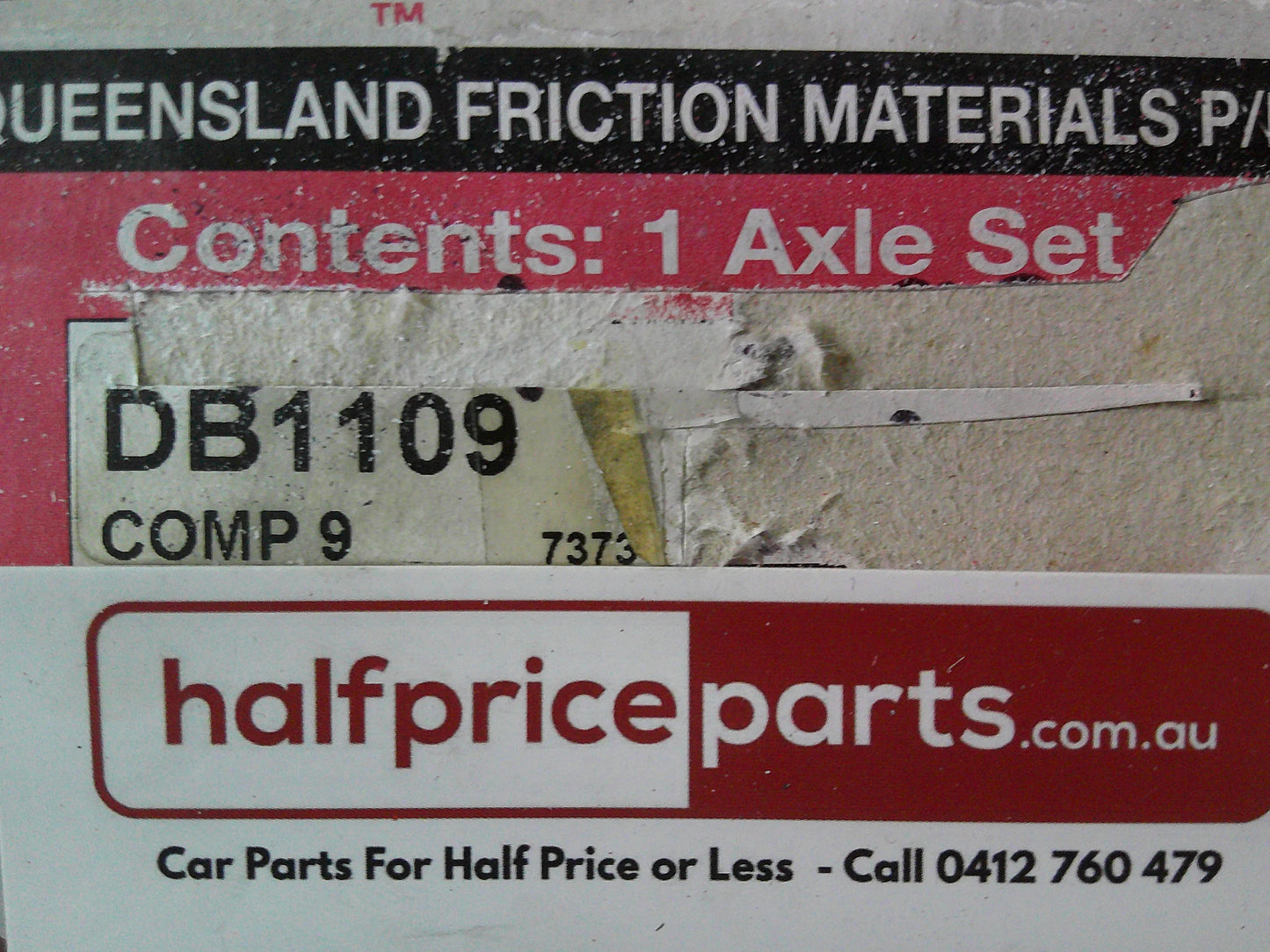 Automotive/QFM Parts Rear Brake Pad Set Suits Ford Falcon EA/EB/ED/XG/XH/Fairlane NC/NA/DC/DA/LTD New Part