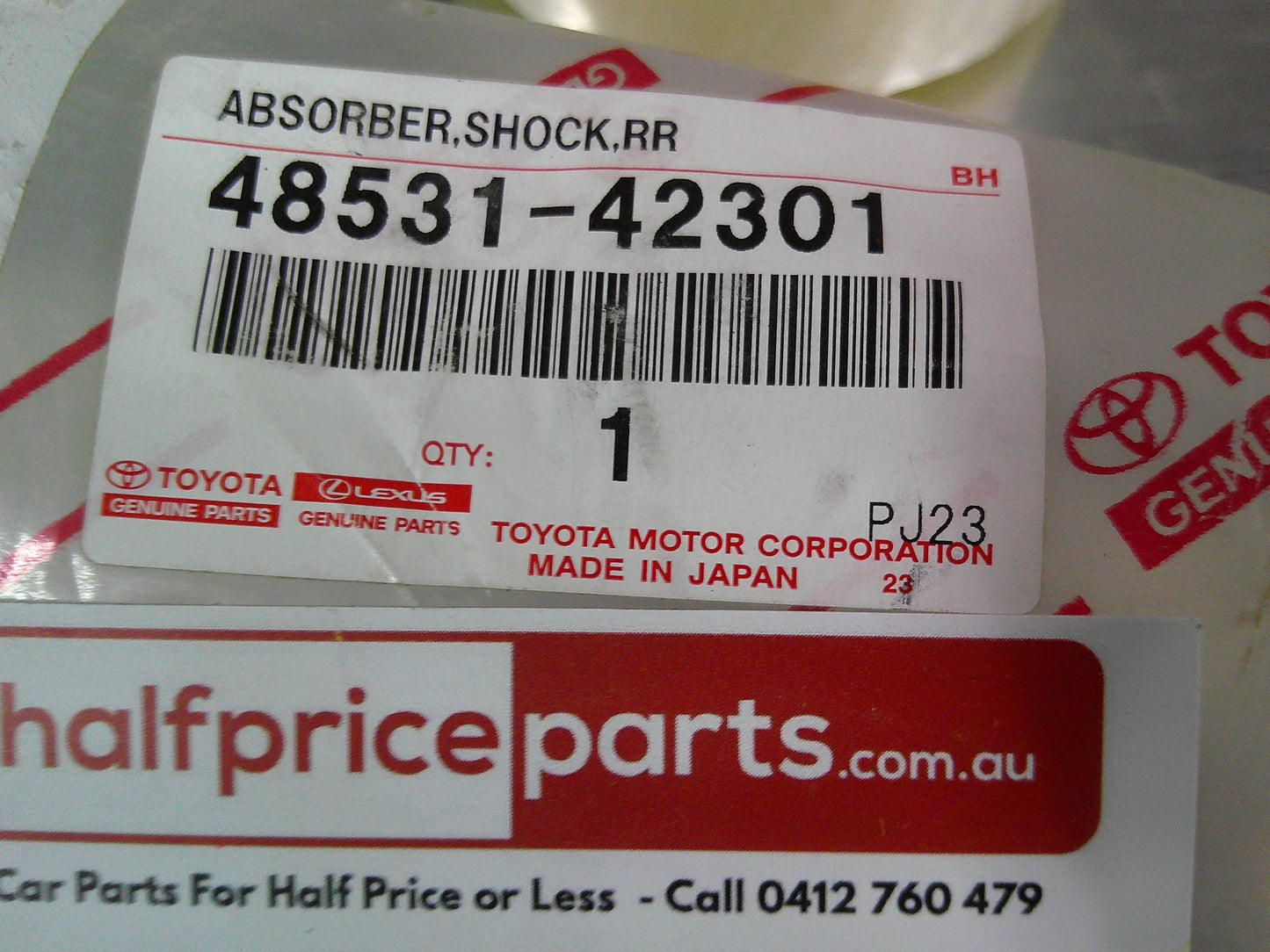 Toyota Rav 4 Genuine Left Hand Rear Shock Absorber (1 Left ONLY) New Part