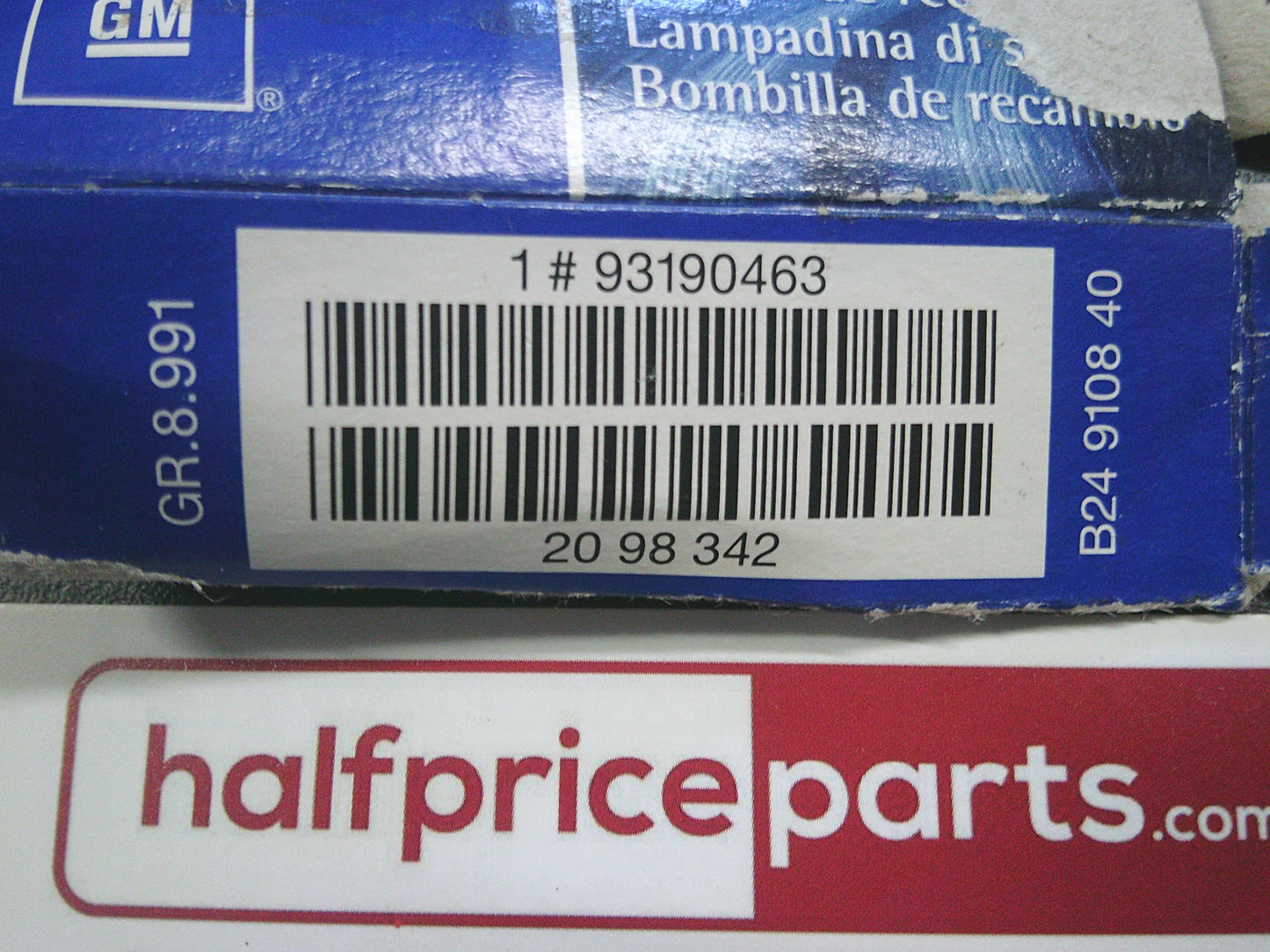 ACDelco Low Beam Halogen Light Bulb Suitable For Holden Commodore VT/VX/VY/VZ New Part