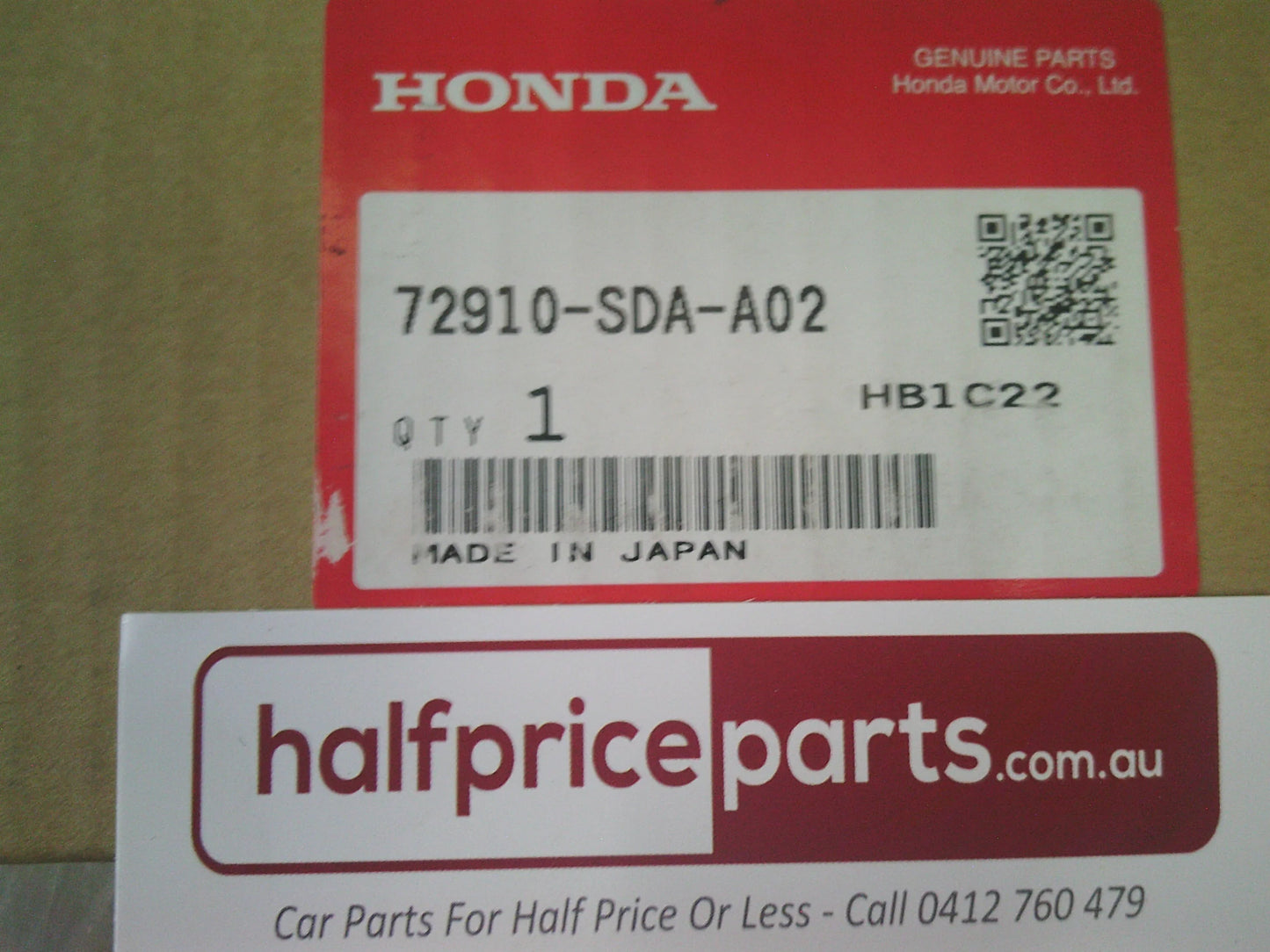 Honda Accord Genuine Right Hand Rear Door Weather Strip Moulding New Part