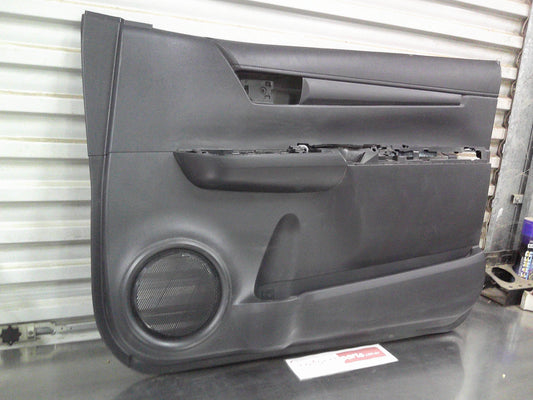 Toyota Hilux Genuine Right Hand Front Door Trim Card (Black) New Part.