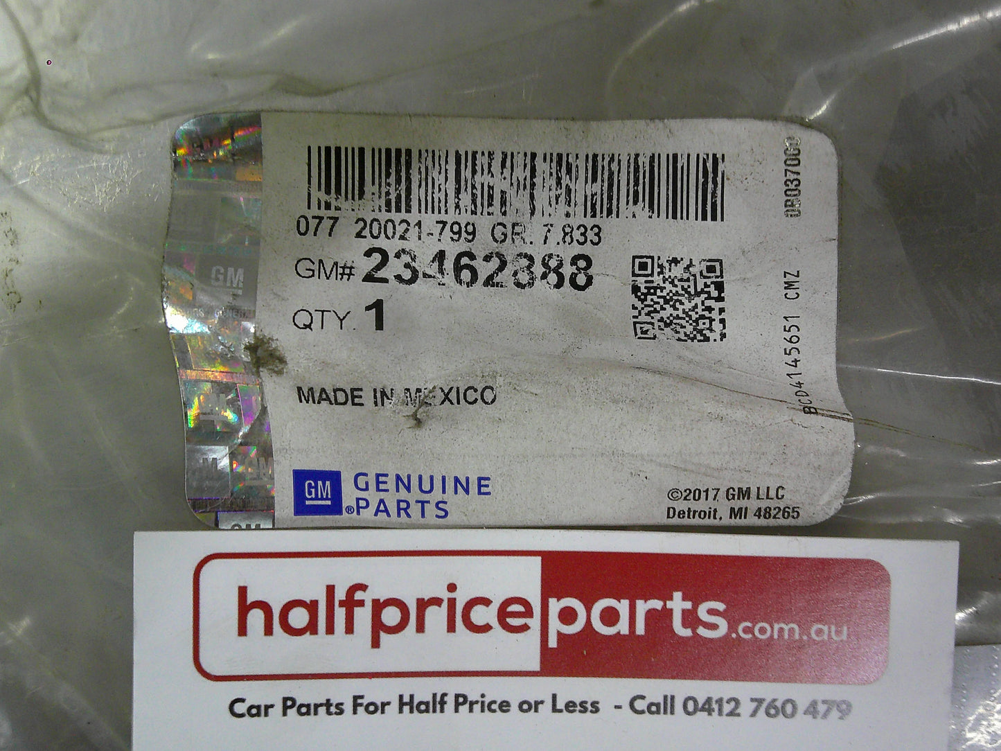 Holden Equinox Genuine Left Hand Rear Side Bumper Fascia Guide New Part