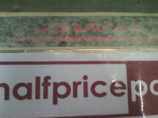 Holden ZB Commodore Sedan Genuine AWD-Black Edition Boot Decal New Part