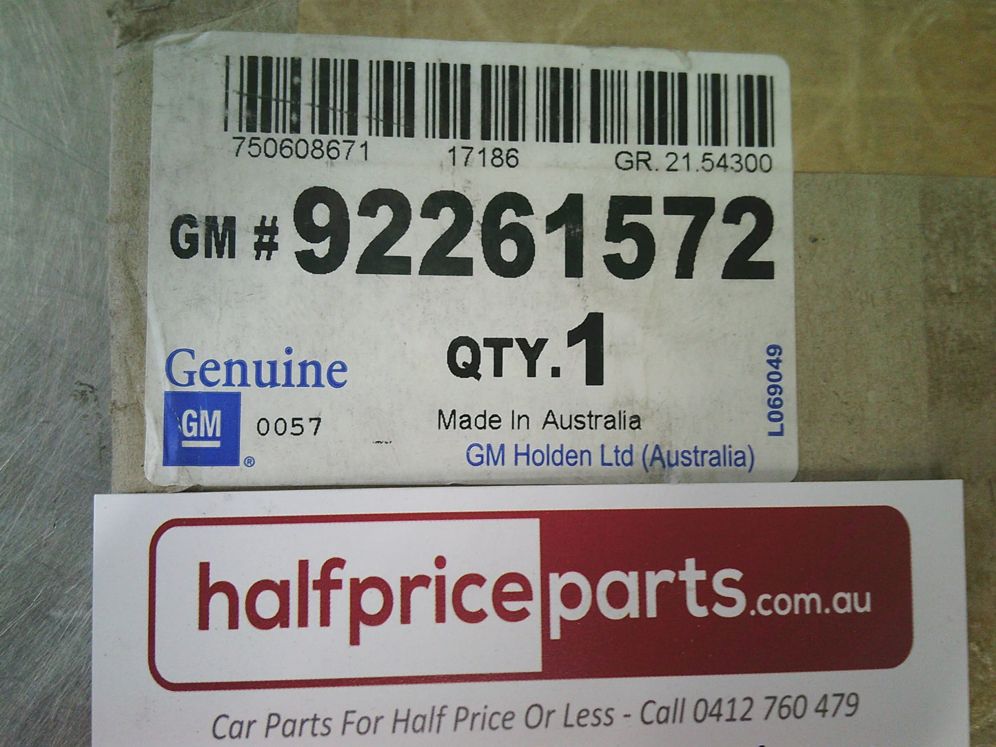 Holden JH Cruze Genuine Left Hand Rear Lower Decal New Part