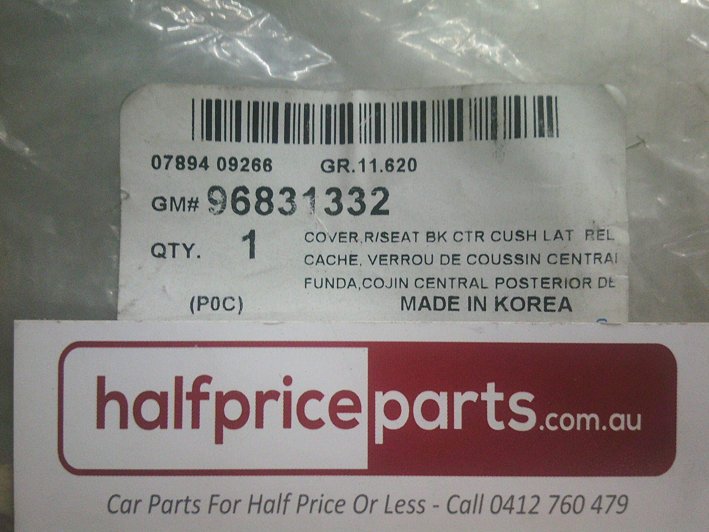 Holden CG Captiva Genuine Handle Latch Cover Rear Folding Seat - New Part