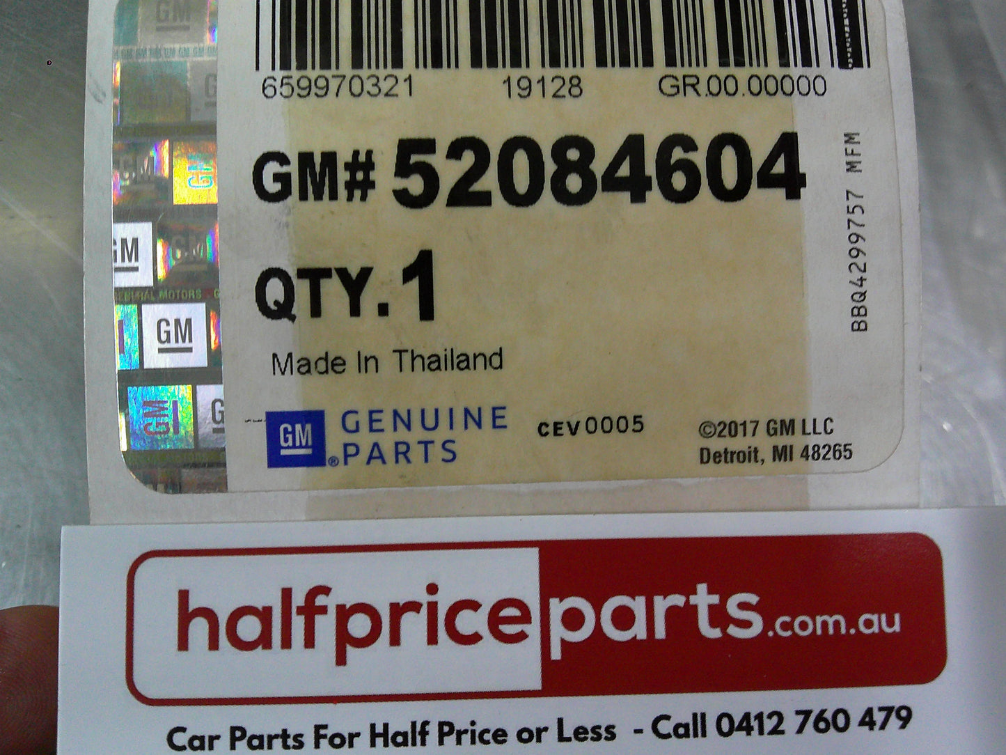 Holden RG Trailblazer Genuine Child Seat Safety Seat Hook Cover Trim New Part