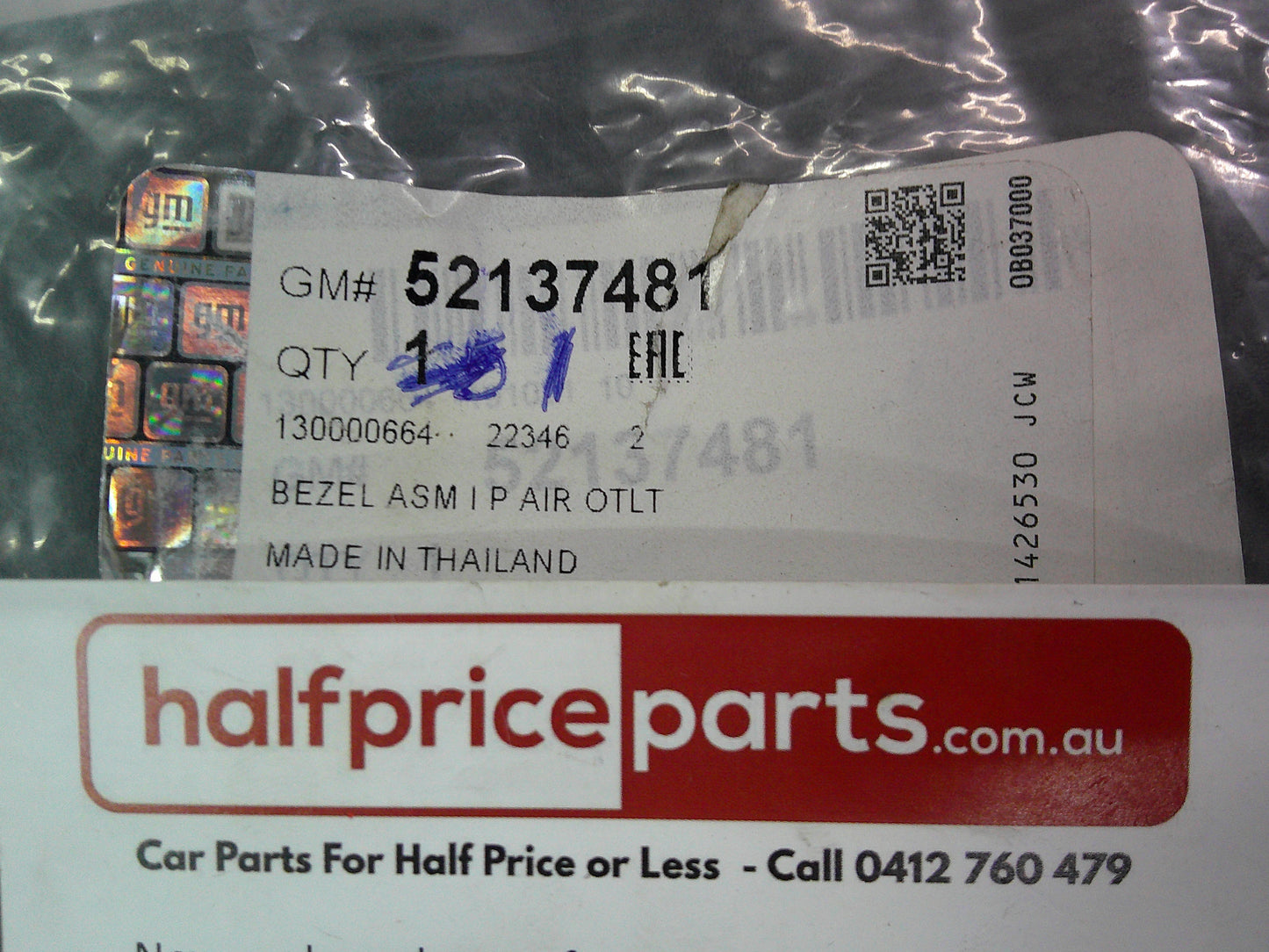 Holden RG Colorado Genuine Right Hand Bezel New Part