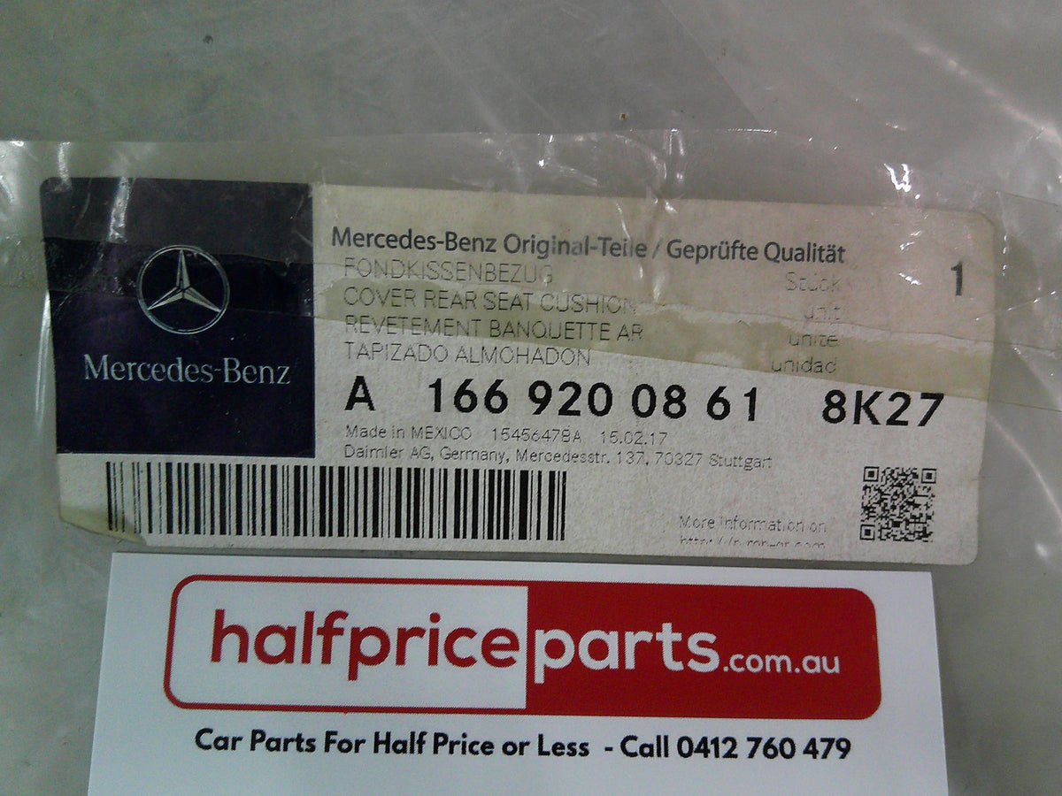 Mercedes Benz GL-Class 63 AMG Genuine Left Rear 2ND Row Side Black Leather Seat Trim New Part