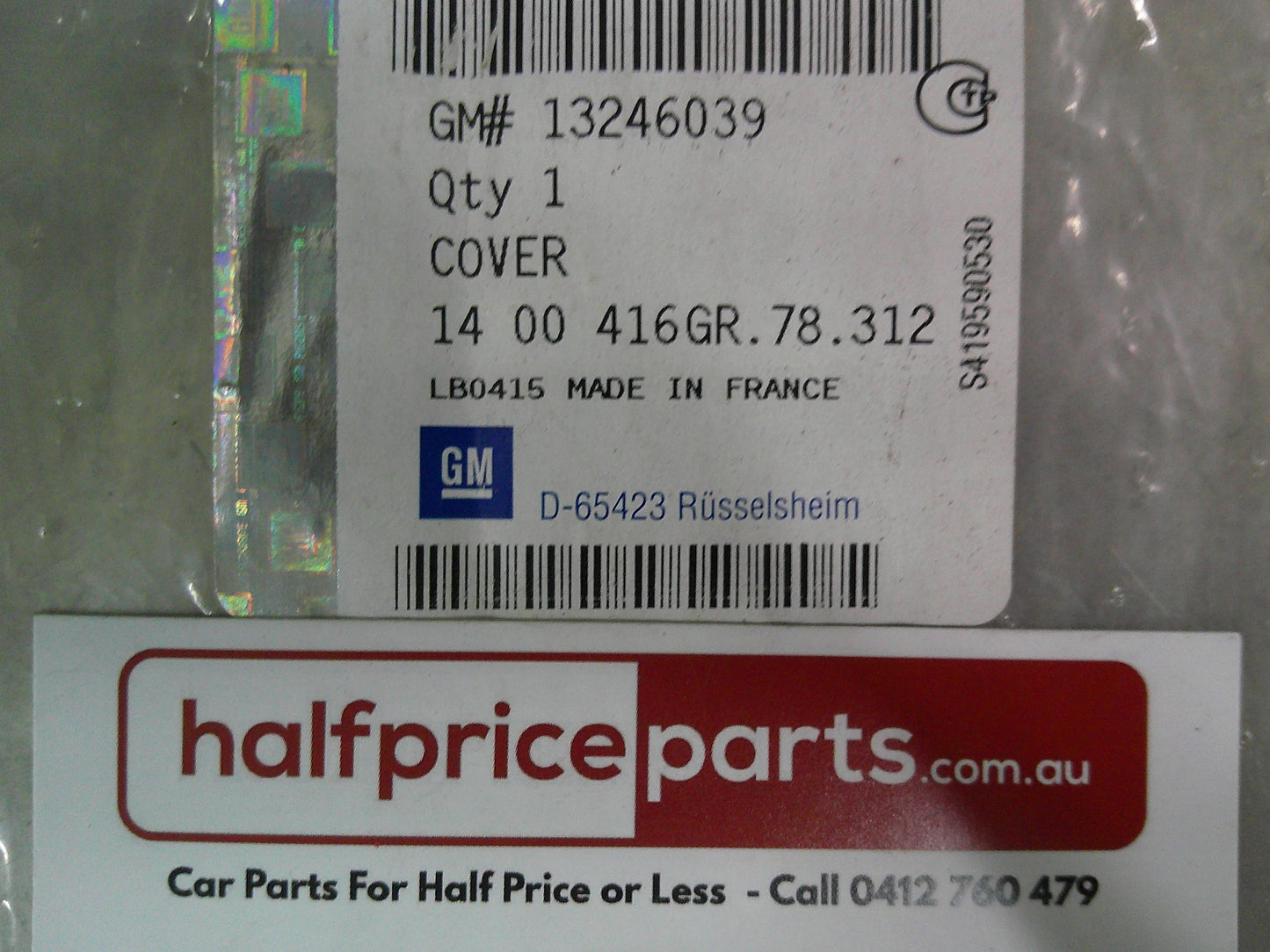 Holden AH Astra Genuine Front Bumper Facia Cover Overlay (Anthracite) New Part