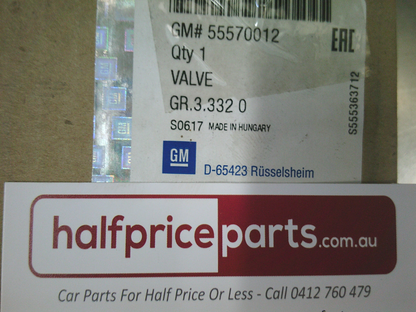 Holden Equinox EQ Genuine Injector Assembly - New Part