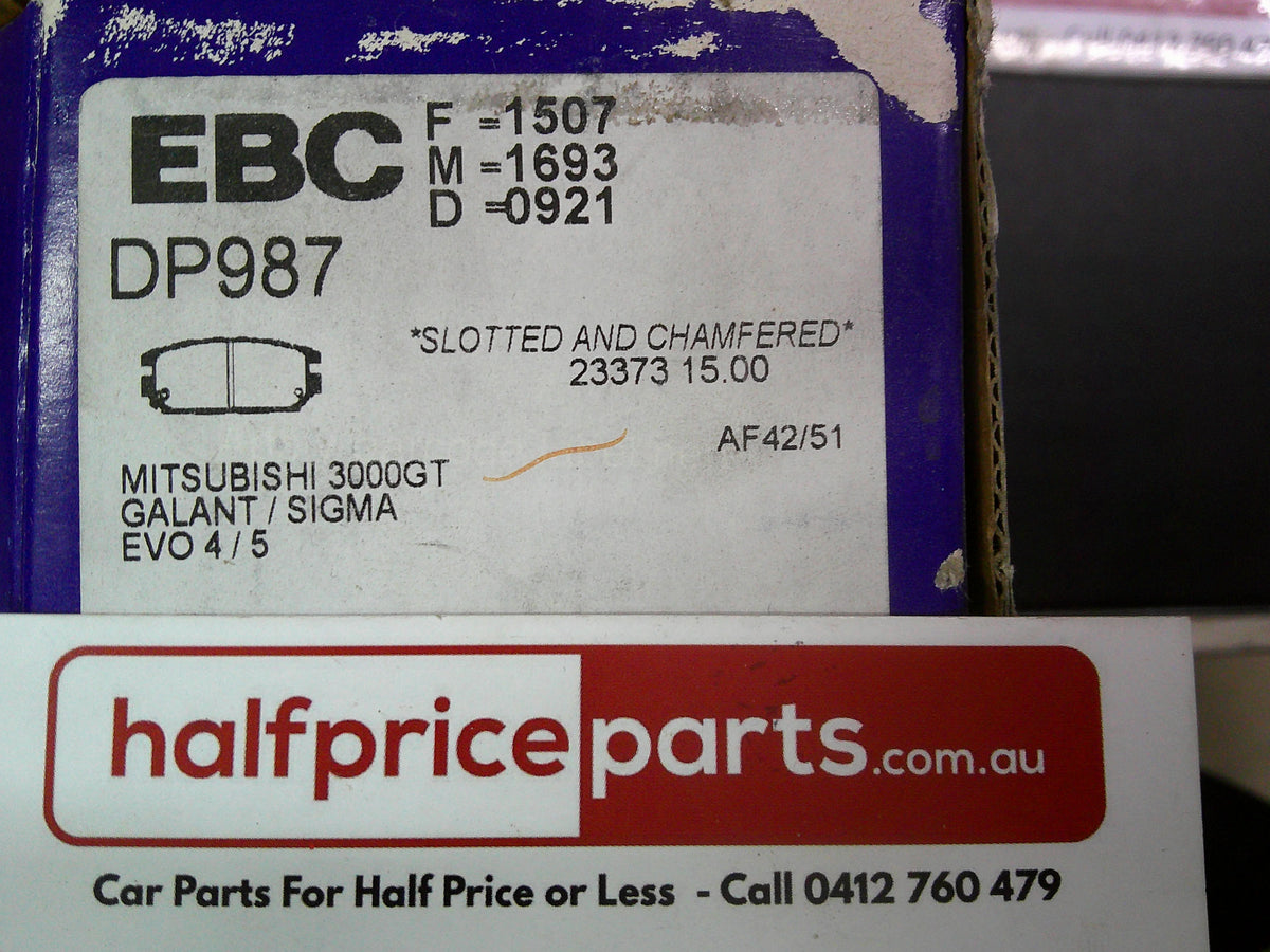EBC Rear Brake Pad Set Suits Mitsubishi Galant/Nimbus/Legnum New Part