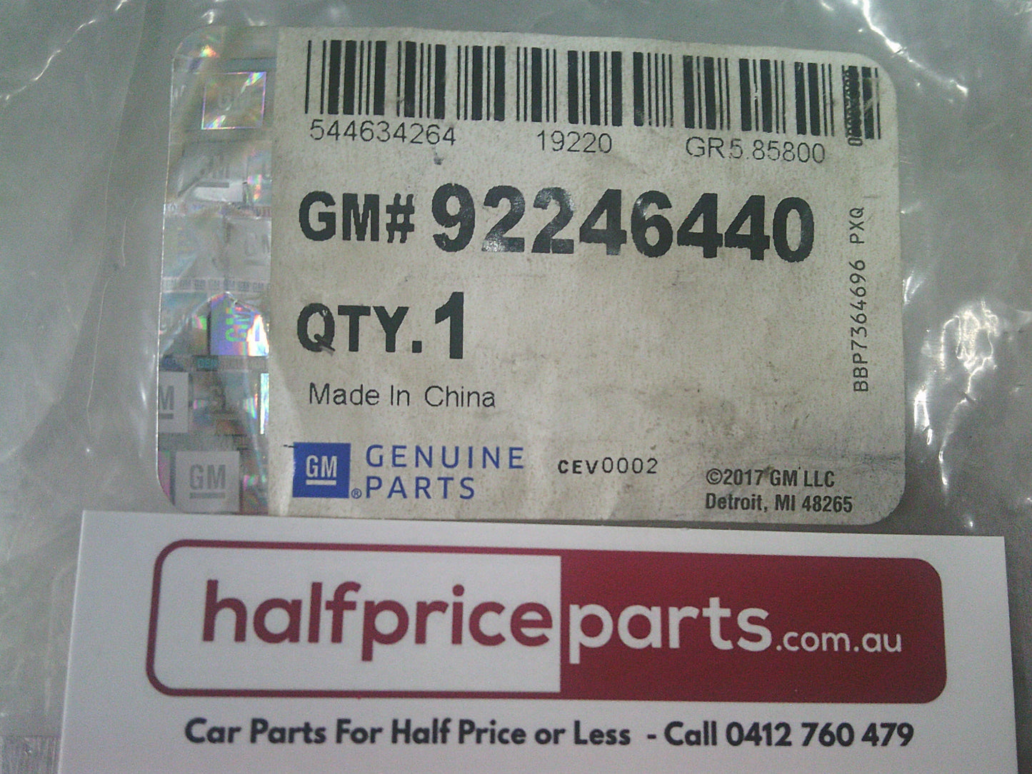 Holden VE SS/SSV/SV6 Commodore Genuine Chevrolet Centre Cap New Part