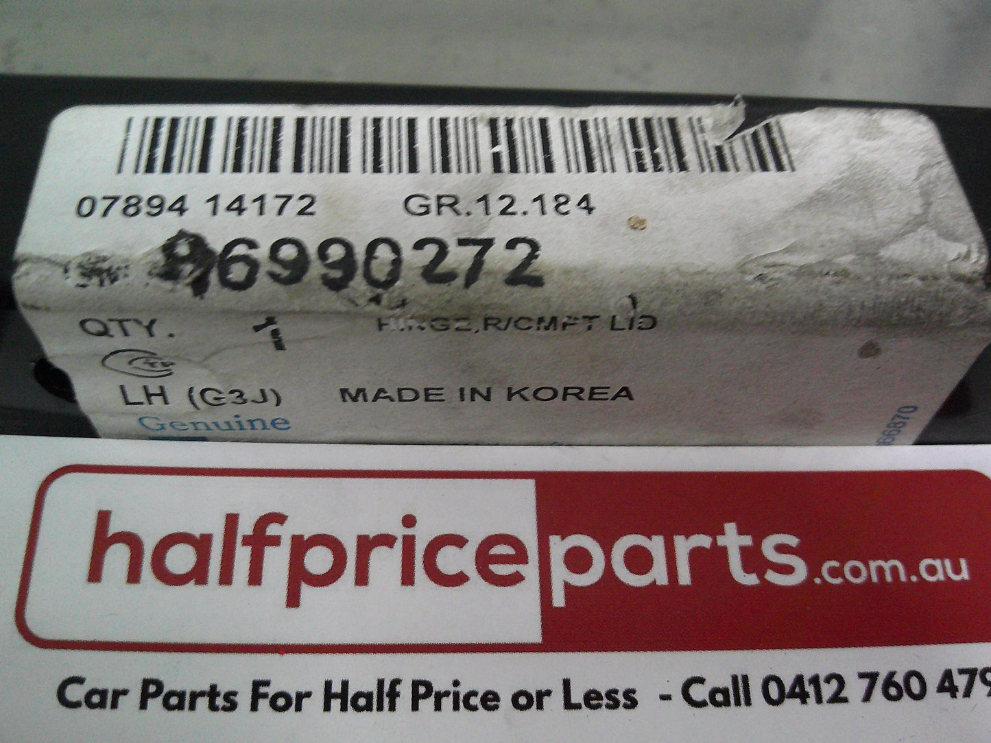 Holden JH Cruze Sedan Genuine Left Hand Boot Lid Hinge Assembly New Part
