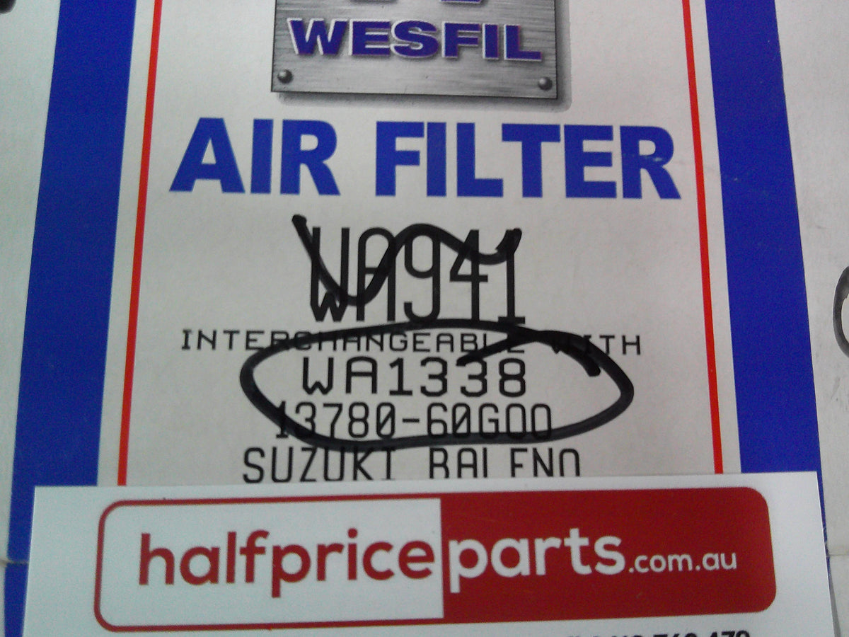 Wesfil Engine Air Filter Element Suits Suzuki Baleno New Part