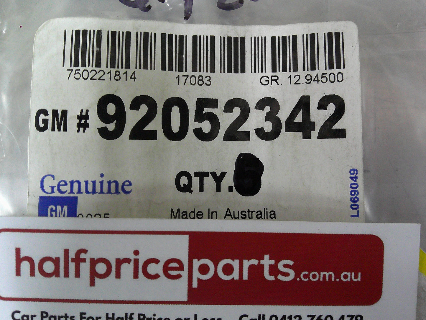Holden Caprice Genuine Fuel Filler Door Gasket New Part
