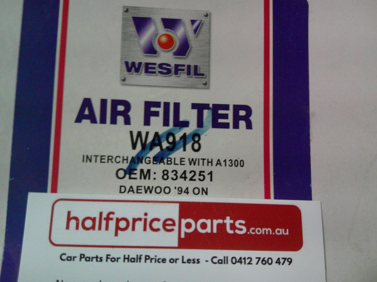 Wesfil Engine Air Filter Element Suits Daewoo Cielo/Espero New Part