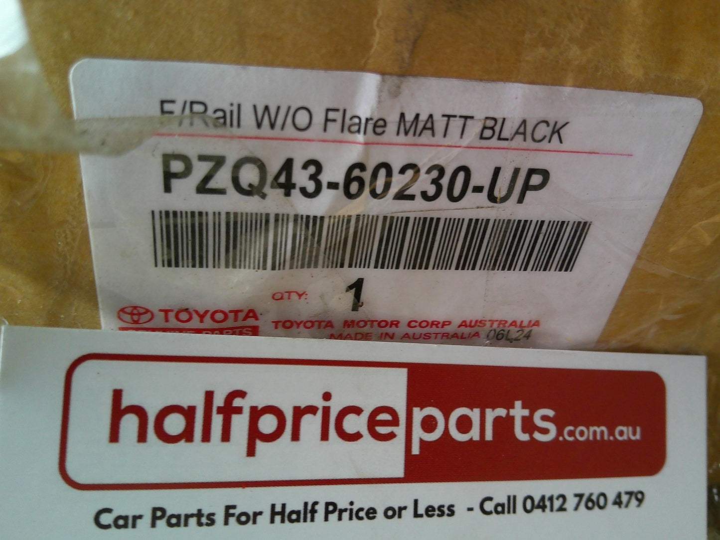 Toyota Landcruiser Dual Cab/Troop Carrier/Wagon Genuine With Flares Side Rails Front Only New Part