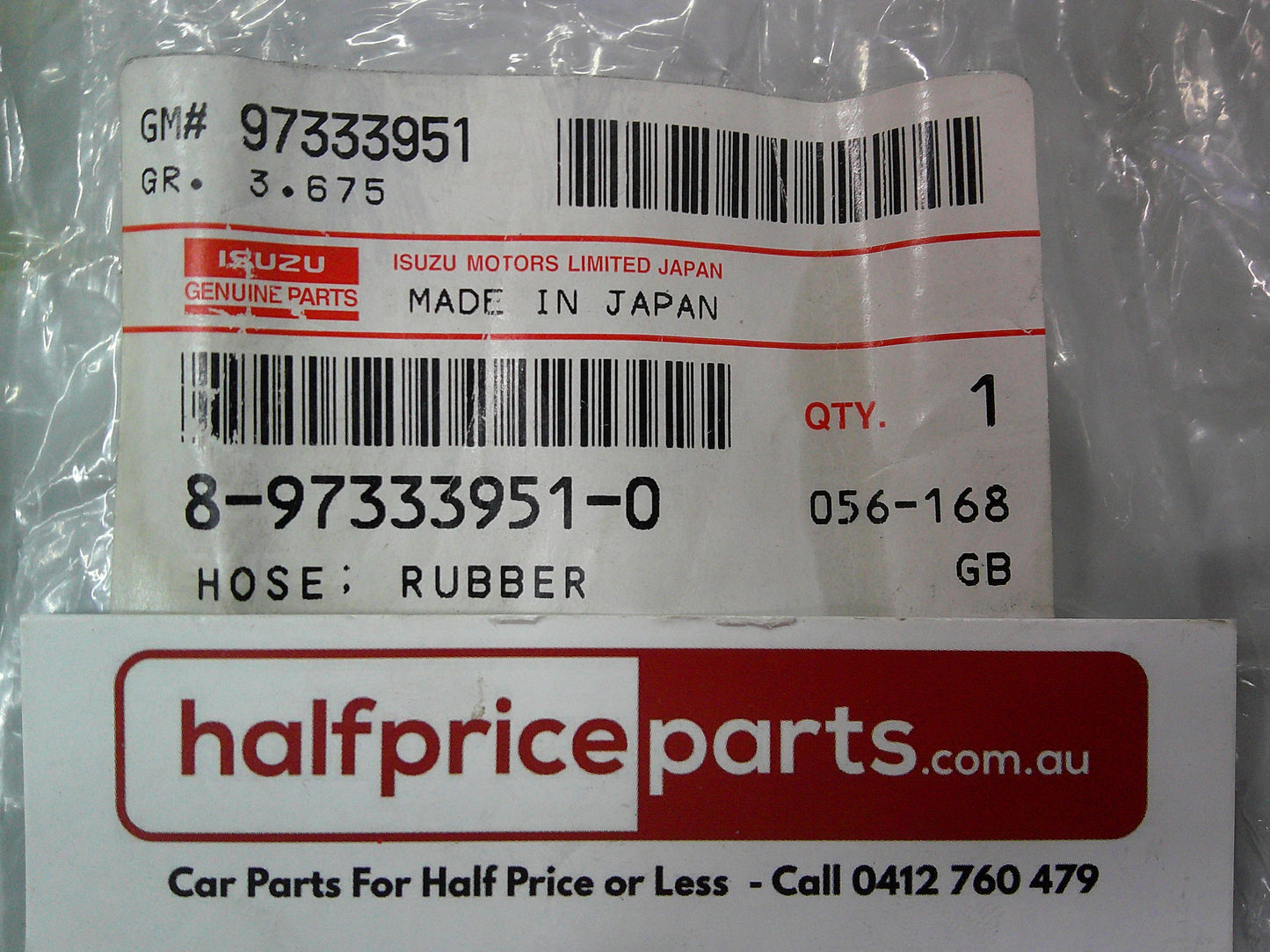 Holden RA Rodeo Genuine EGR Valve Hose New Part